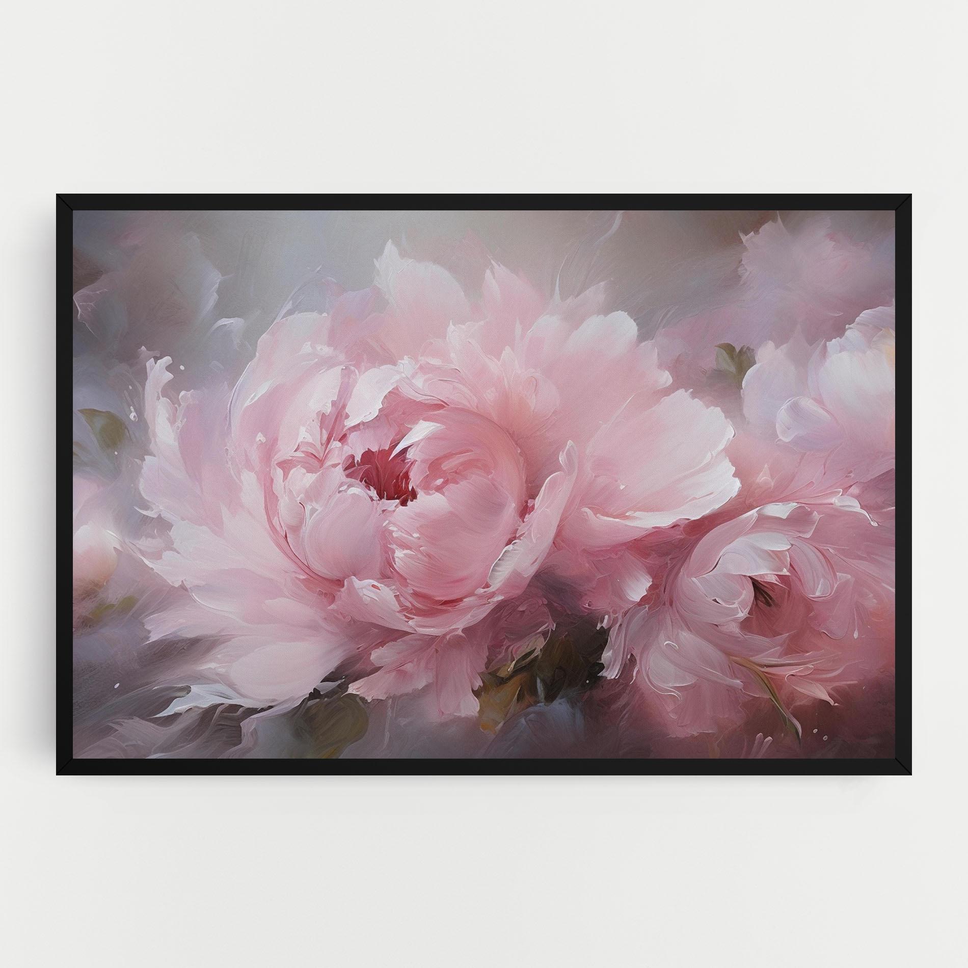 Tablou Canvas Dreamy Painting Peony mockup 0