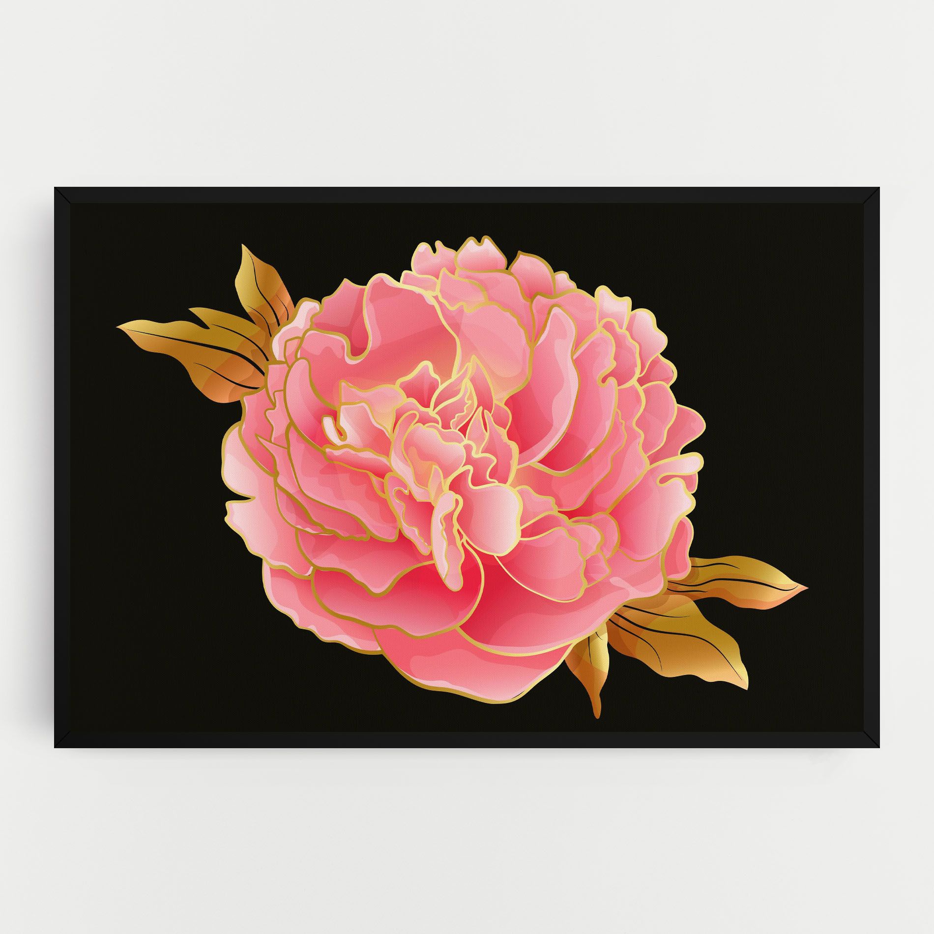 Gold Pinkk Peony mockup 0
