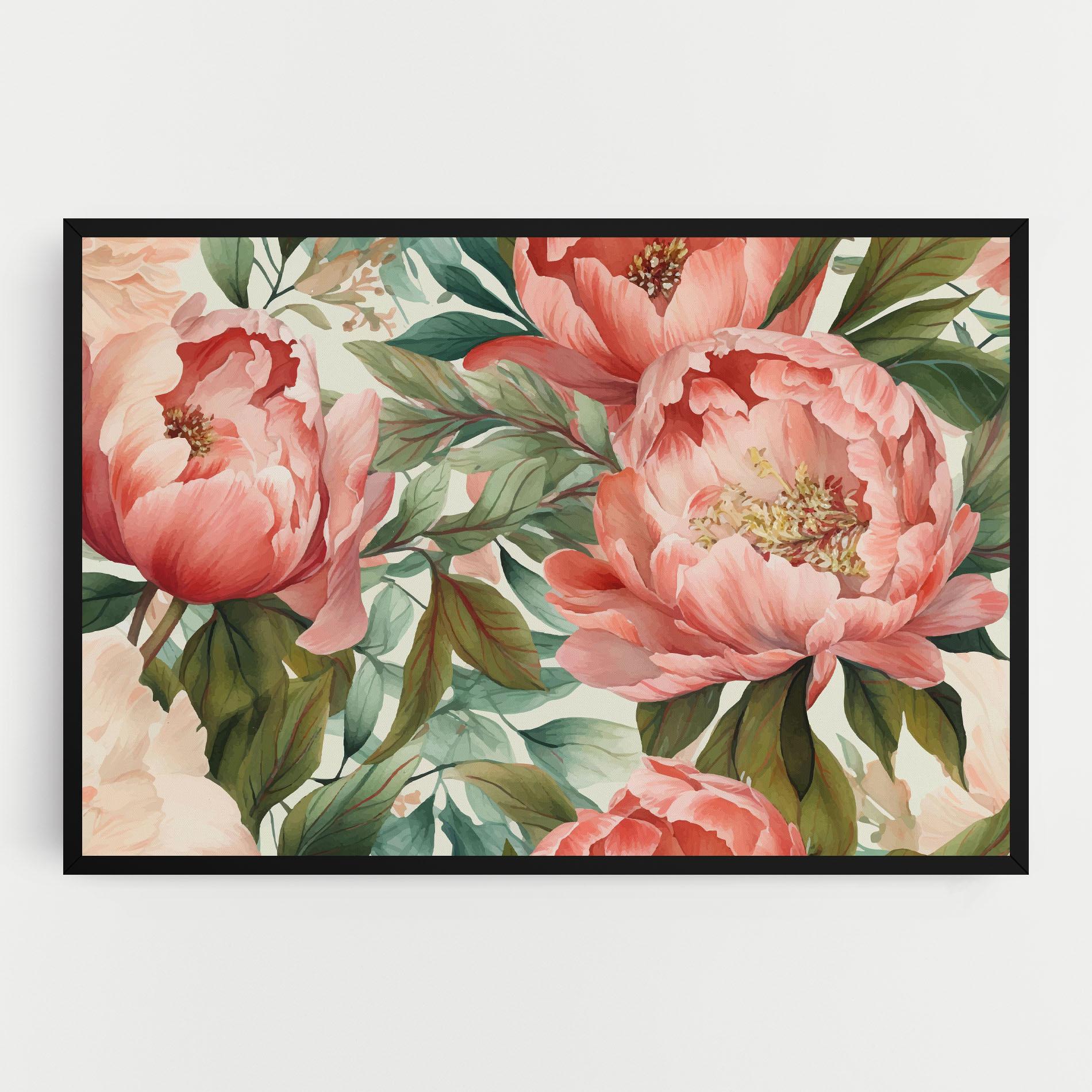 Tablou Canvas Light Red Peony mockup 0