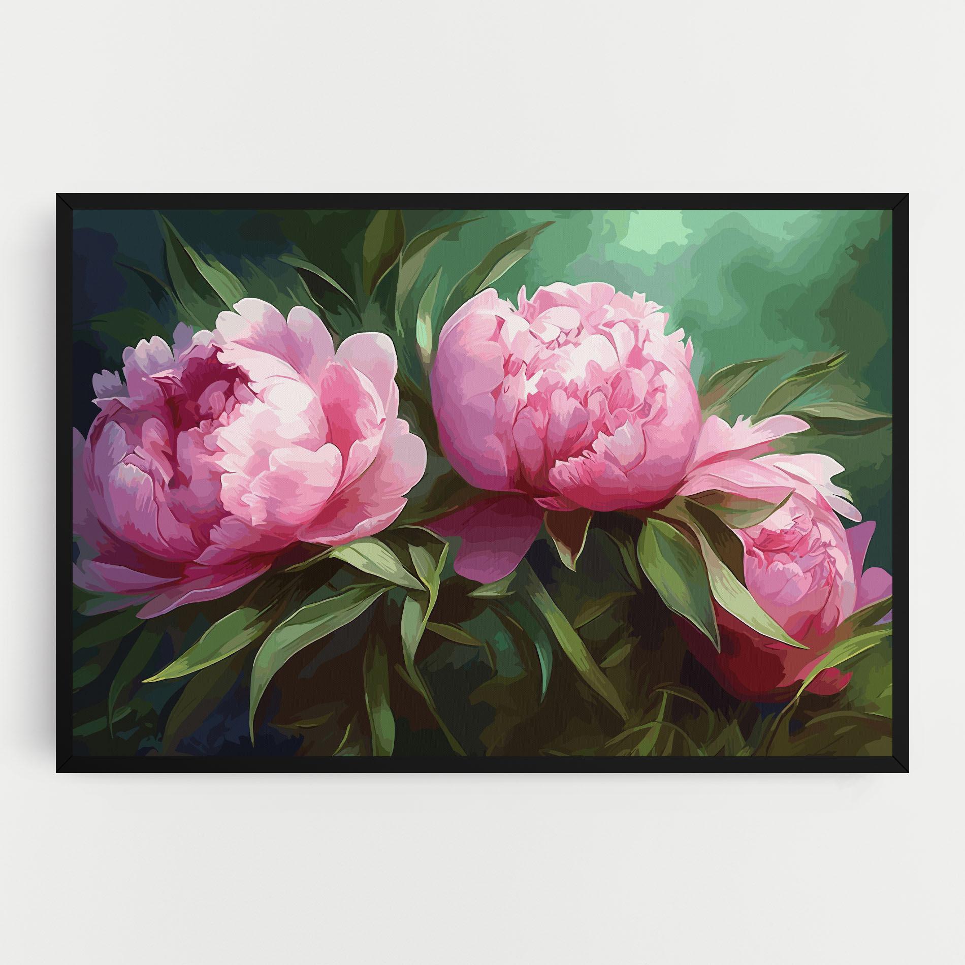Tablou Canvas Peonies Art mockup 0