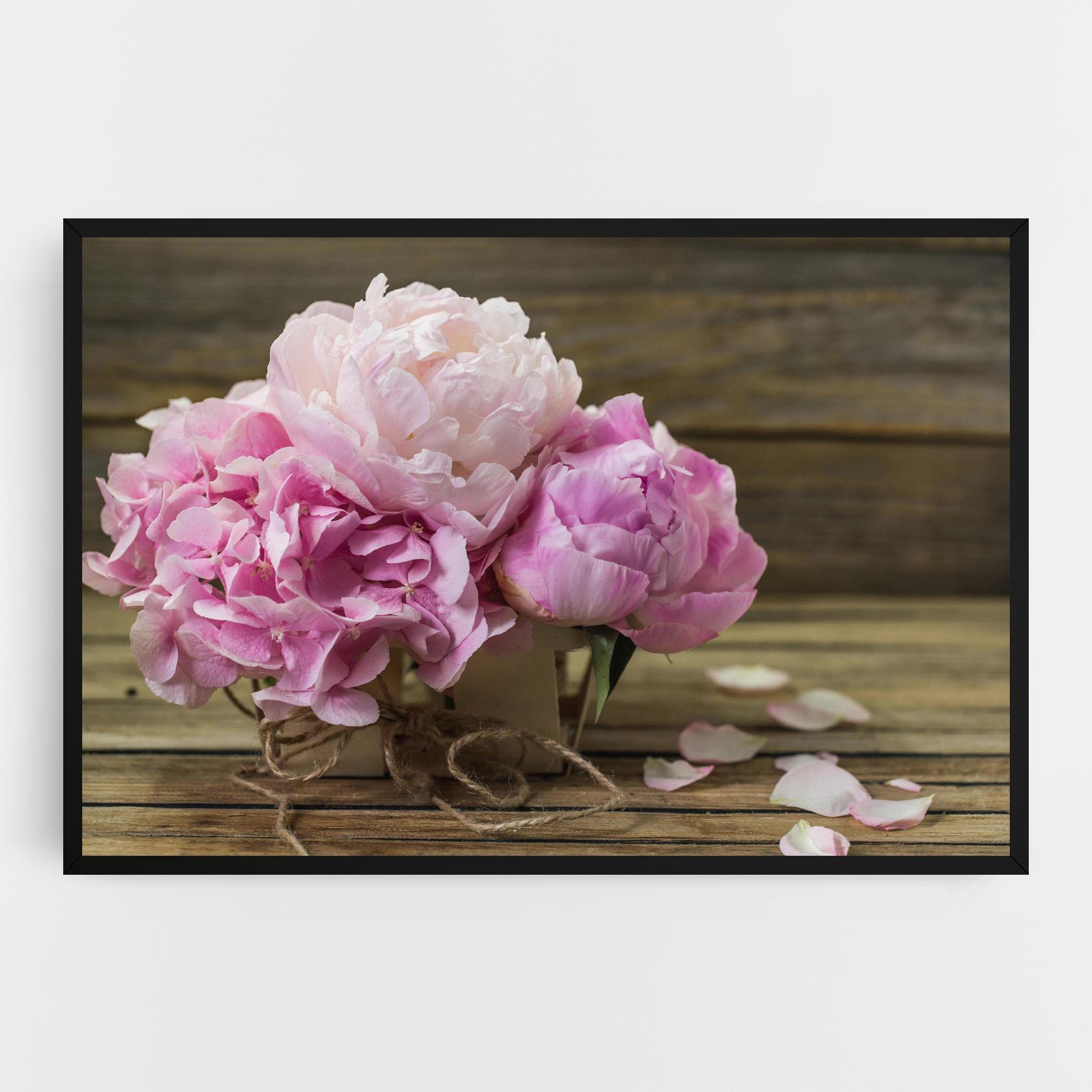 Tablou Canvas Peony On Table mockup 0