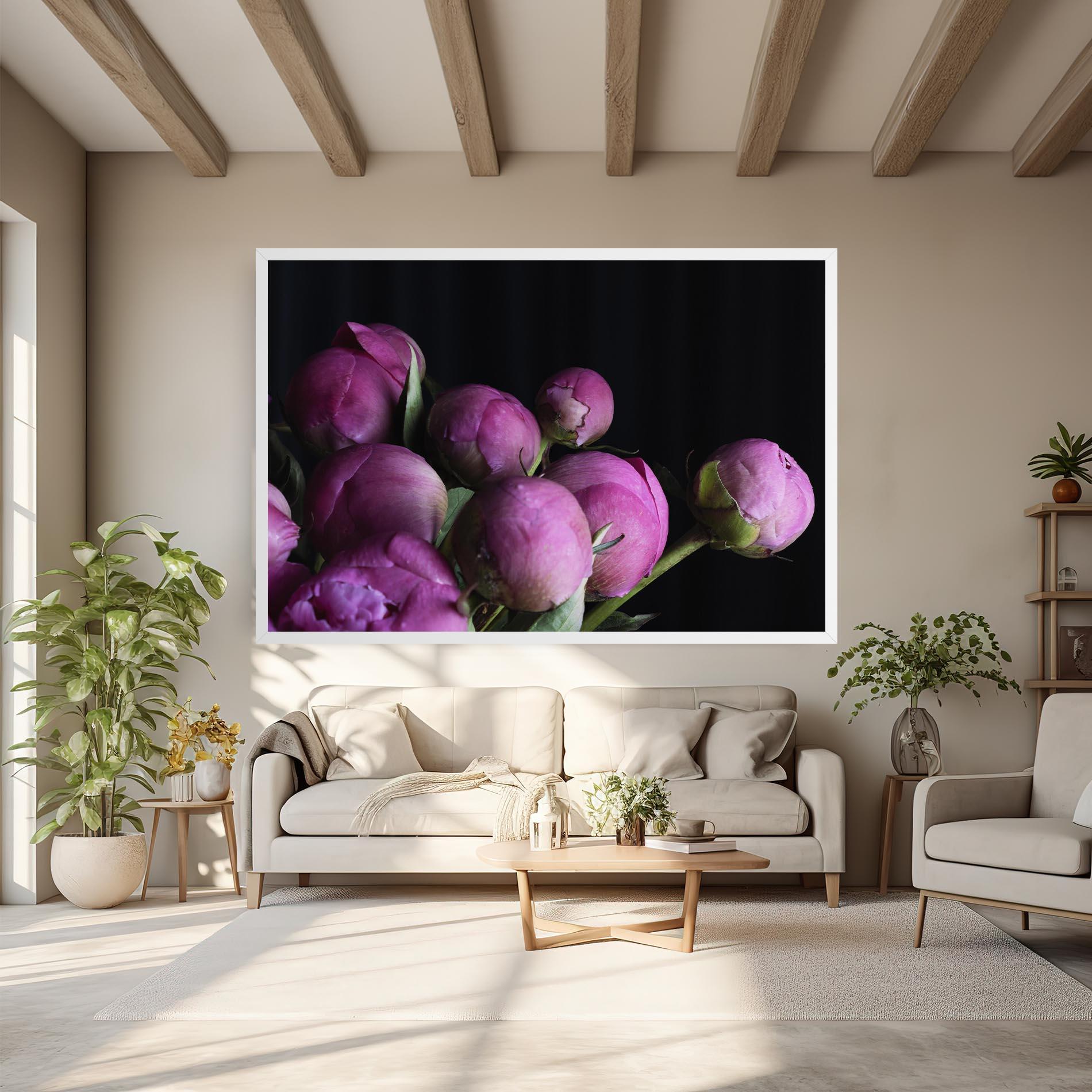 Tablou Canvas Peony Buds mockup 6