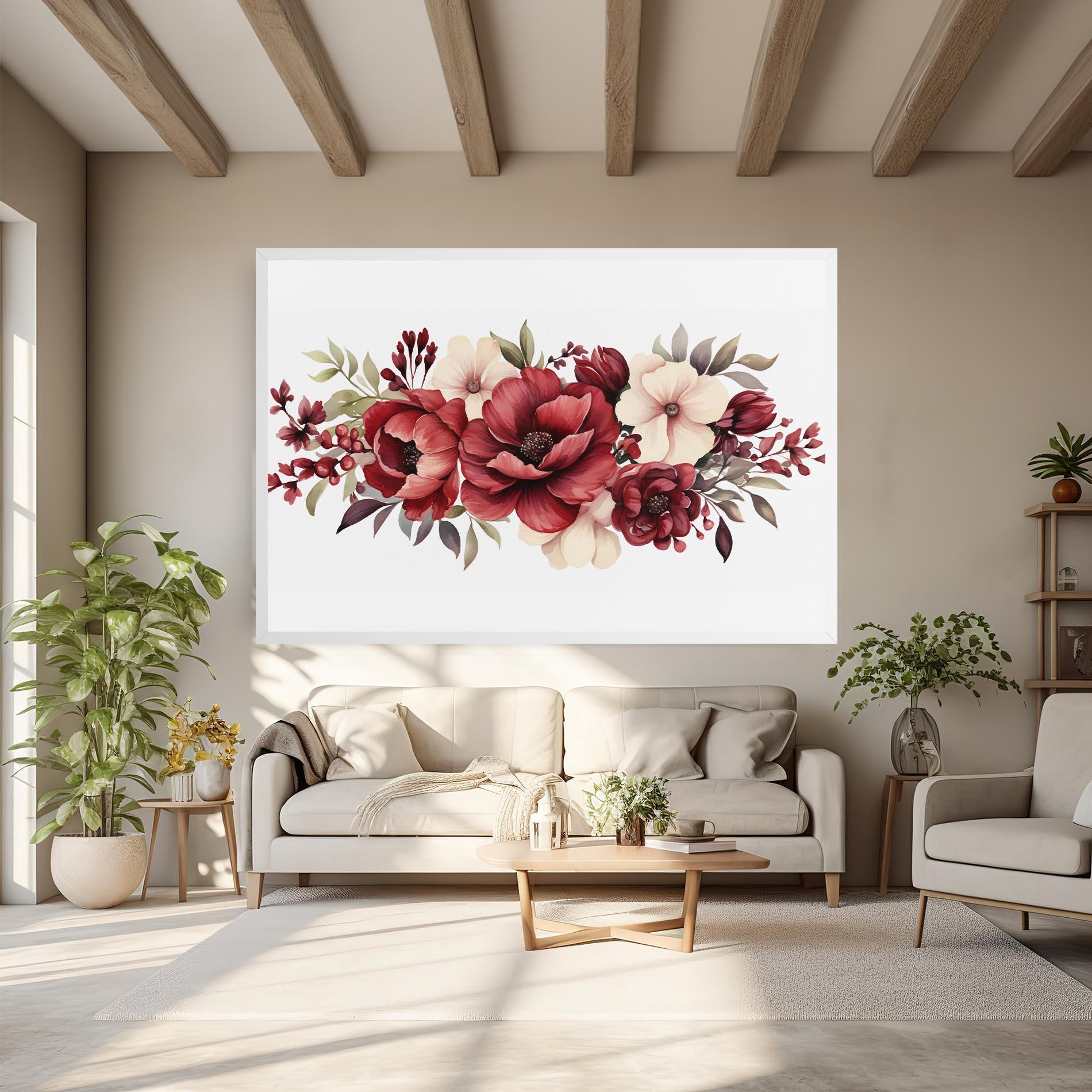 Tablou Canvas Red Peony mockup 6