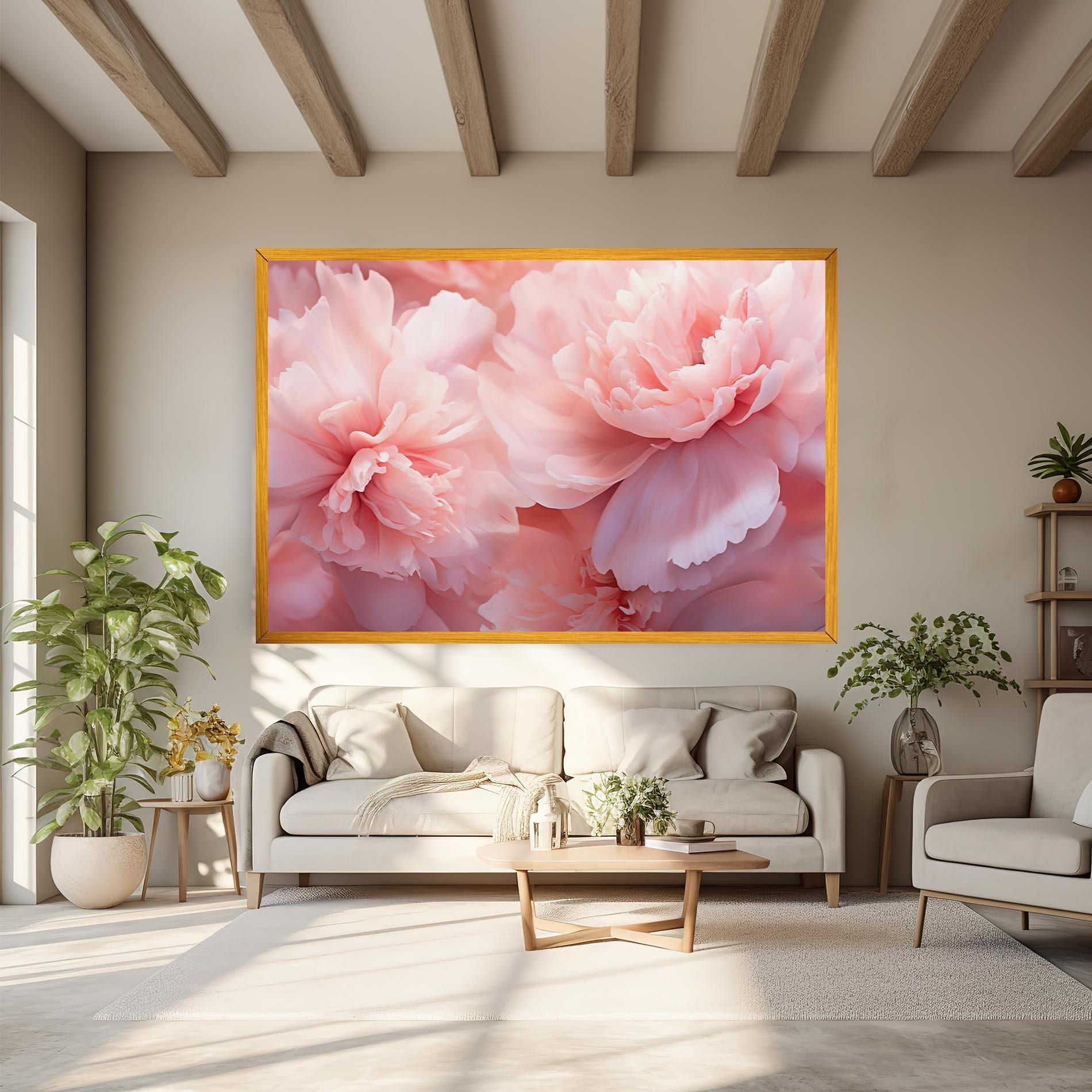 Tablou Canvas Close Up Dreamy Peony mockup 6
