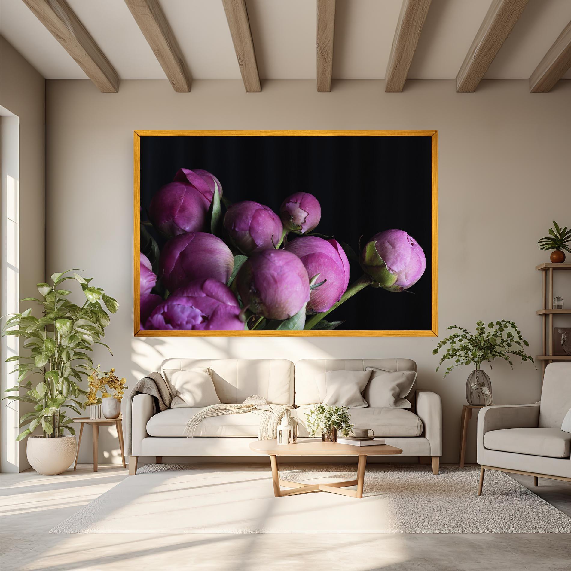 Tablou Canvas Peony Buds mockup 6