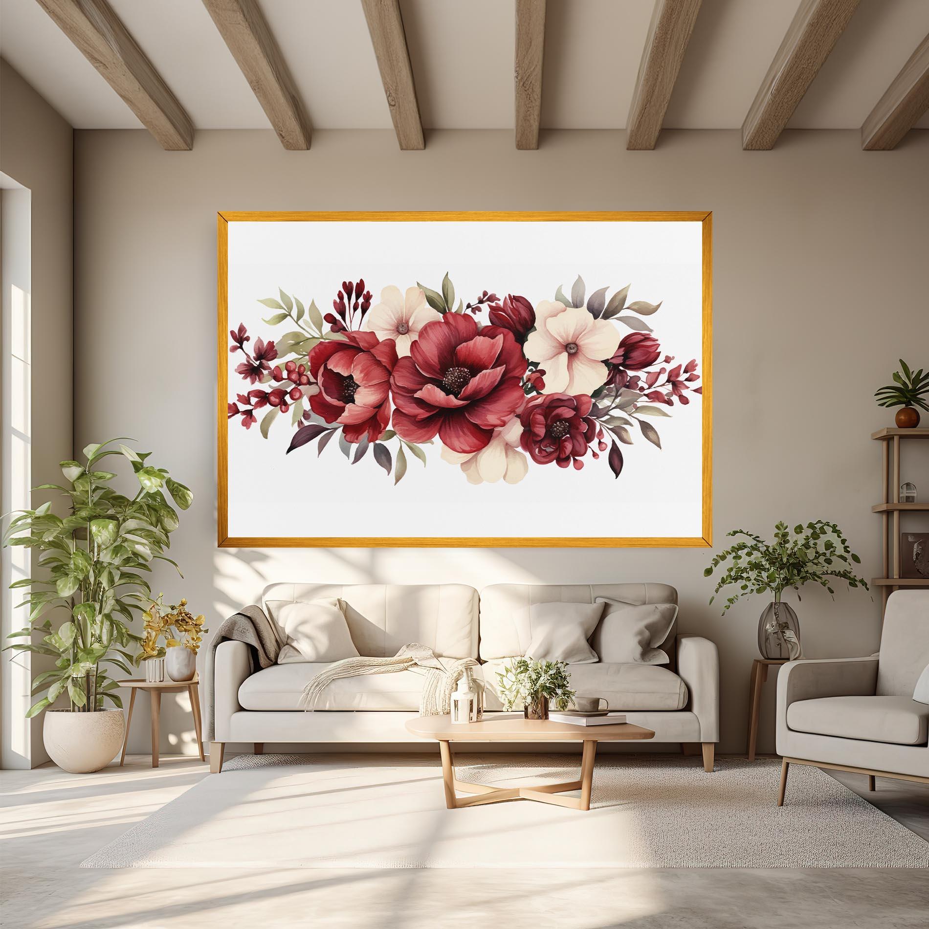 Tablou Canvas Red Peony mockup 6