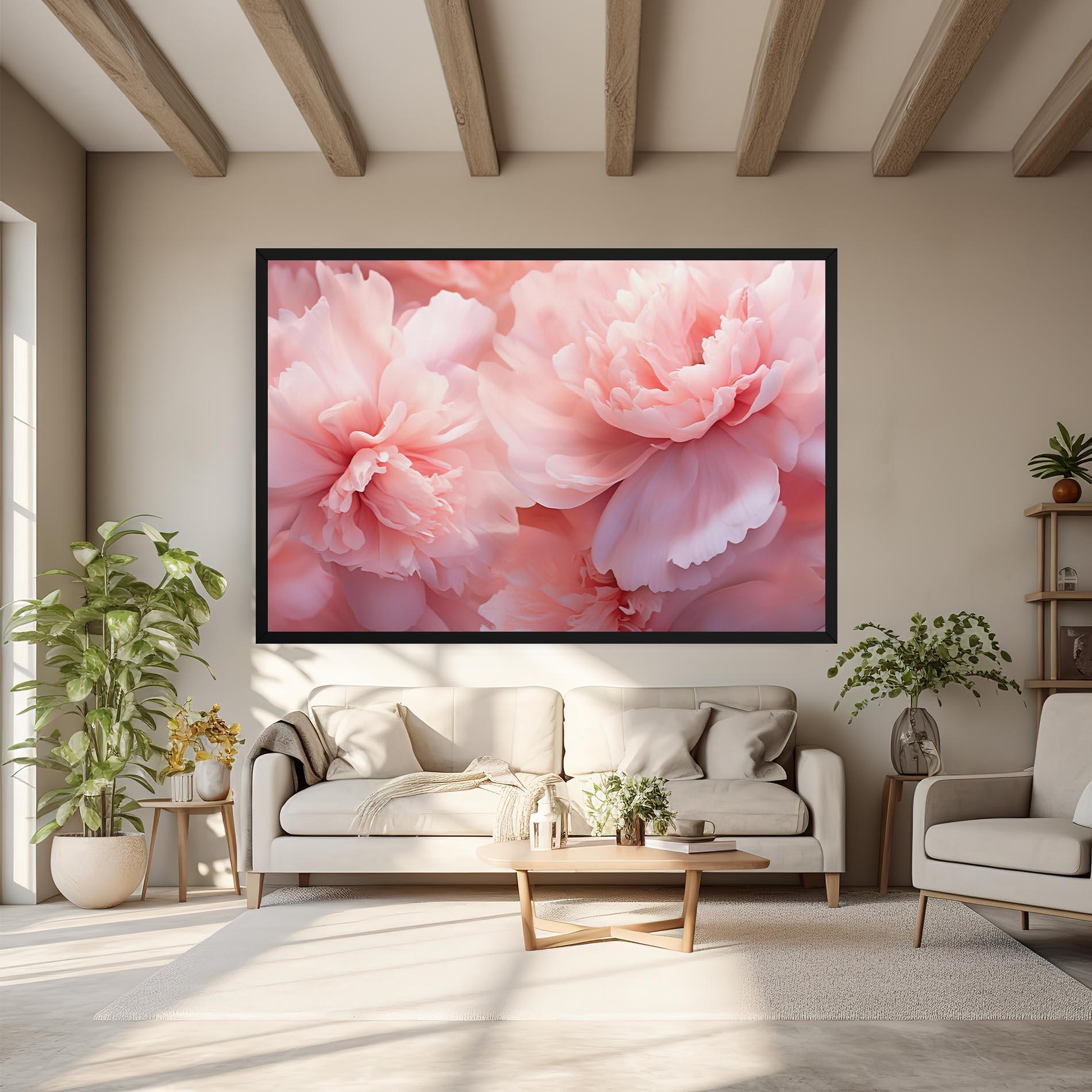 Tablou Canvas Close Up Dreamy Peony mockup 6