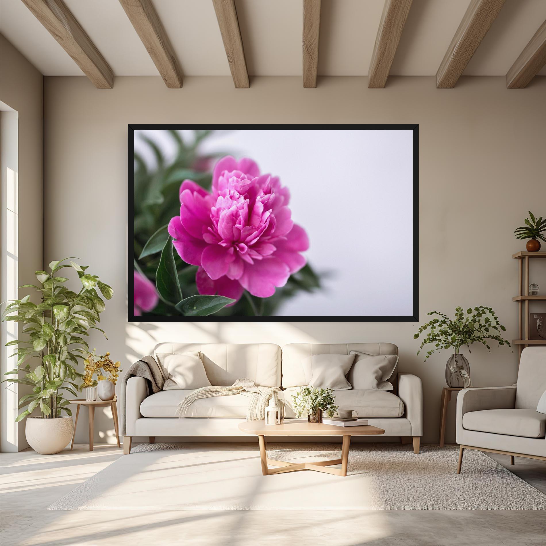 Tablou Canvas Dark Pink Peony mockup 6