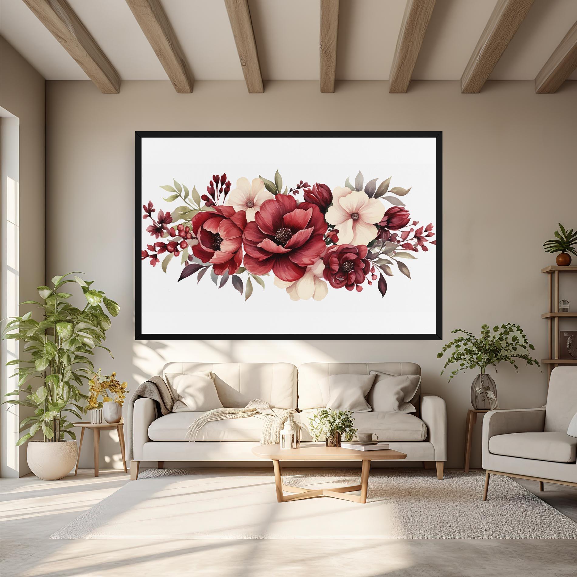 Tablou Canvas Red Peony mockup 6