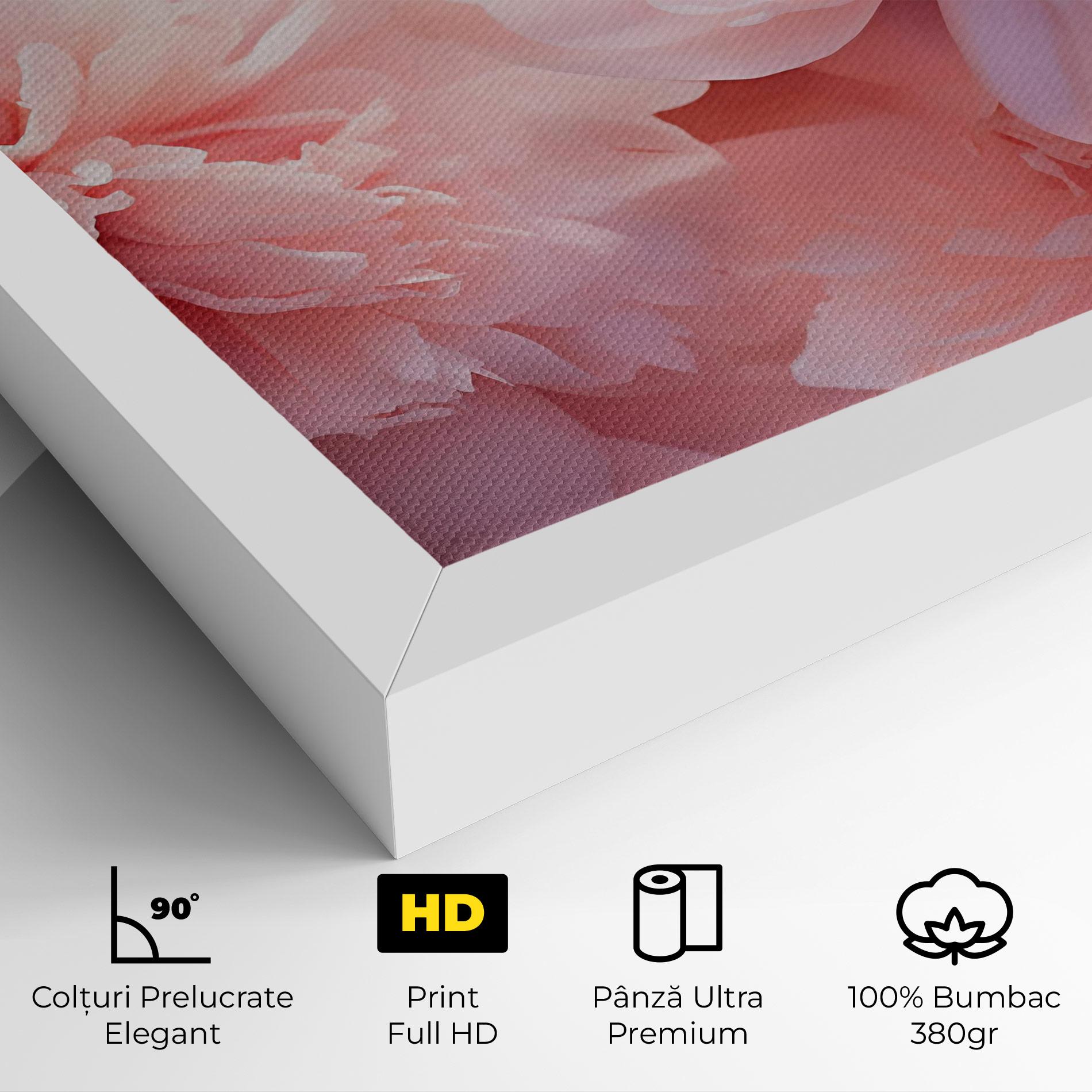Tablou Canvas Close Up Dreamy Peony mockup 4