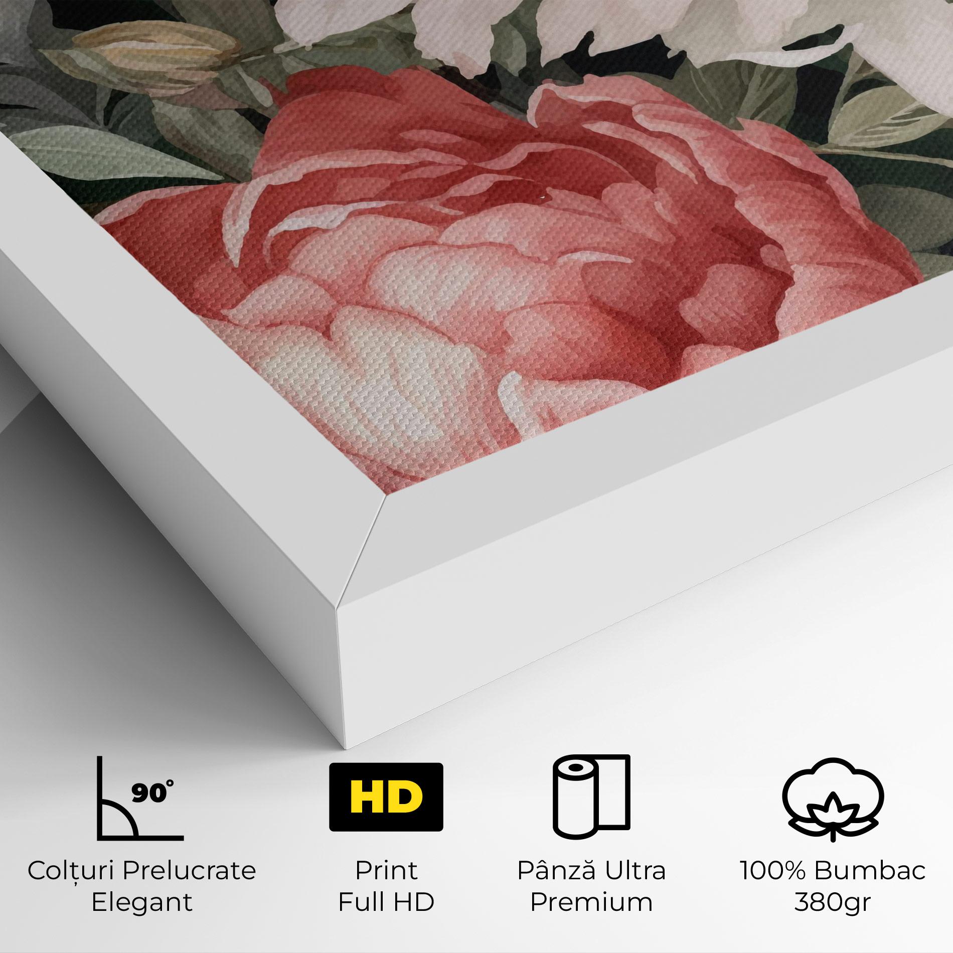 Tablou Canvas Light Peony Art mockup 4