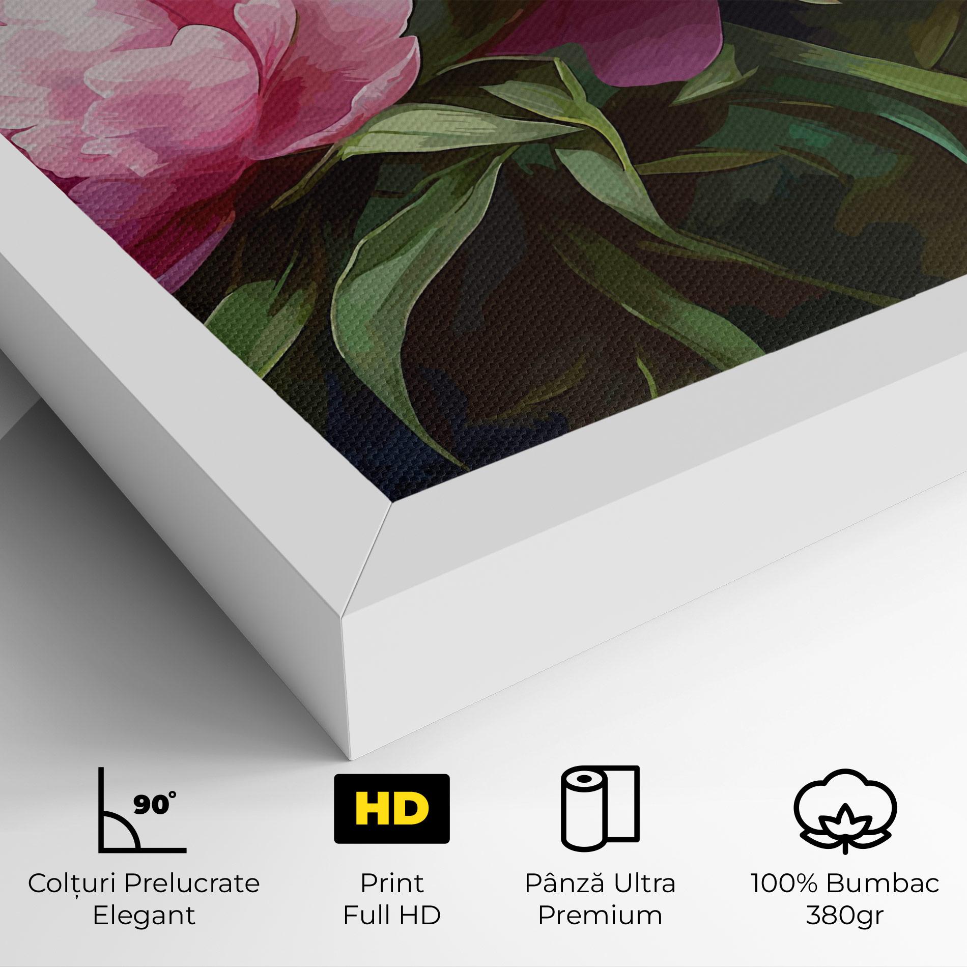 Tablou Canvas Peonies Art mockup 4