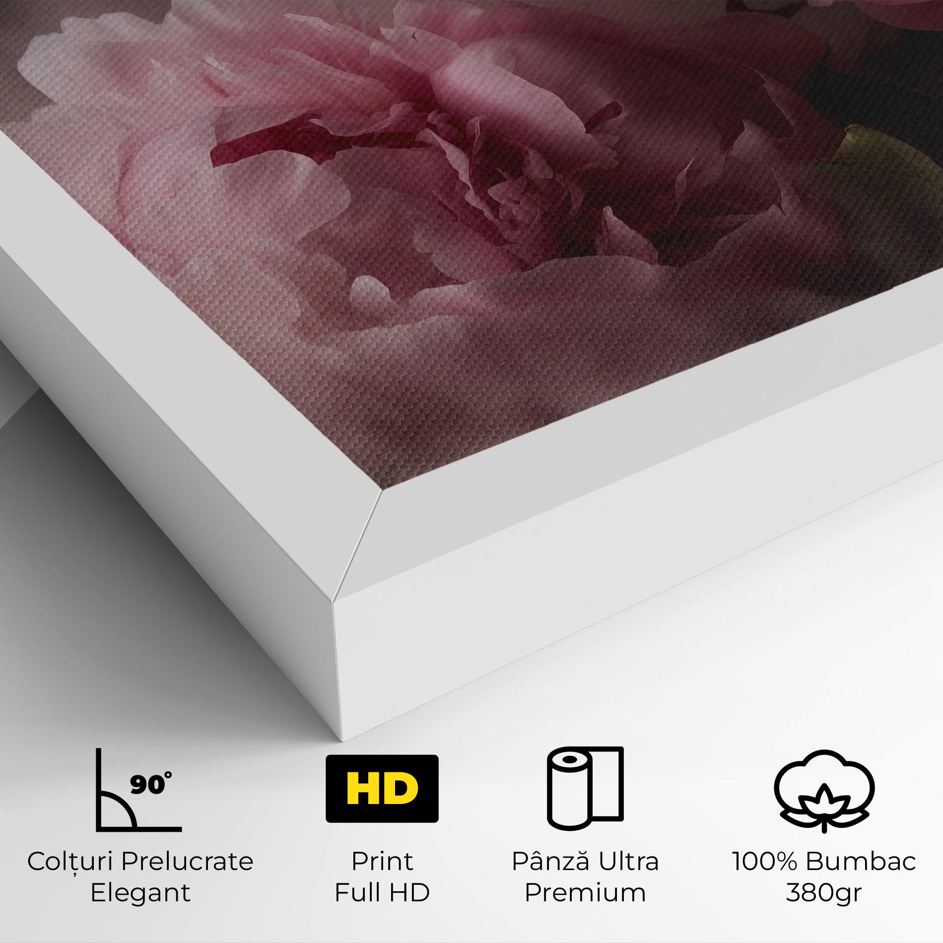 Tablou Canvas Peony In Smoke mockup 4