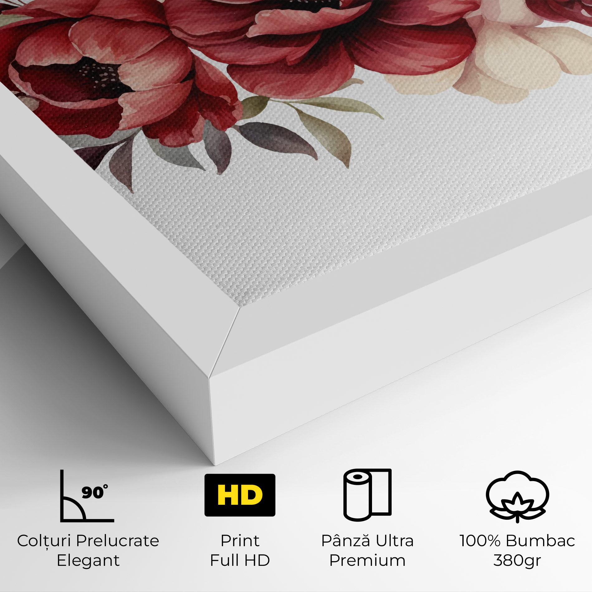Tablou Canvas Red Peony mockup 4