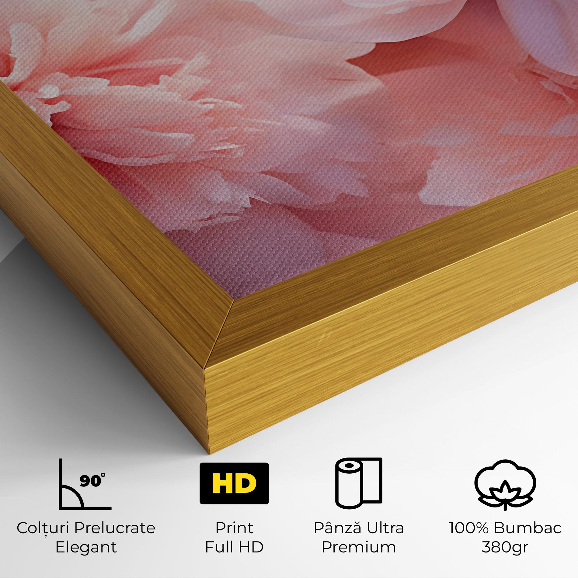 Tablou Canvas Close Up Dreamy Peony mockup 4