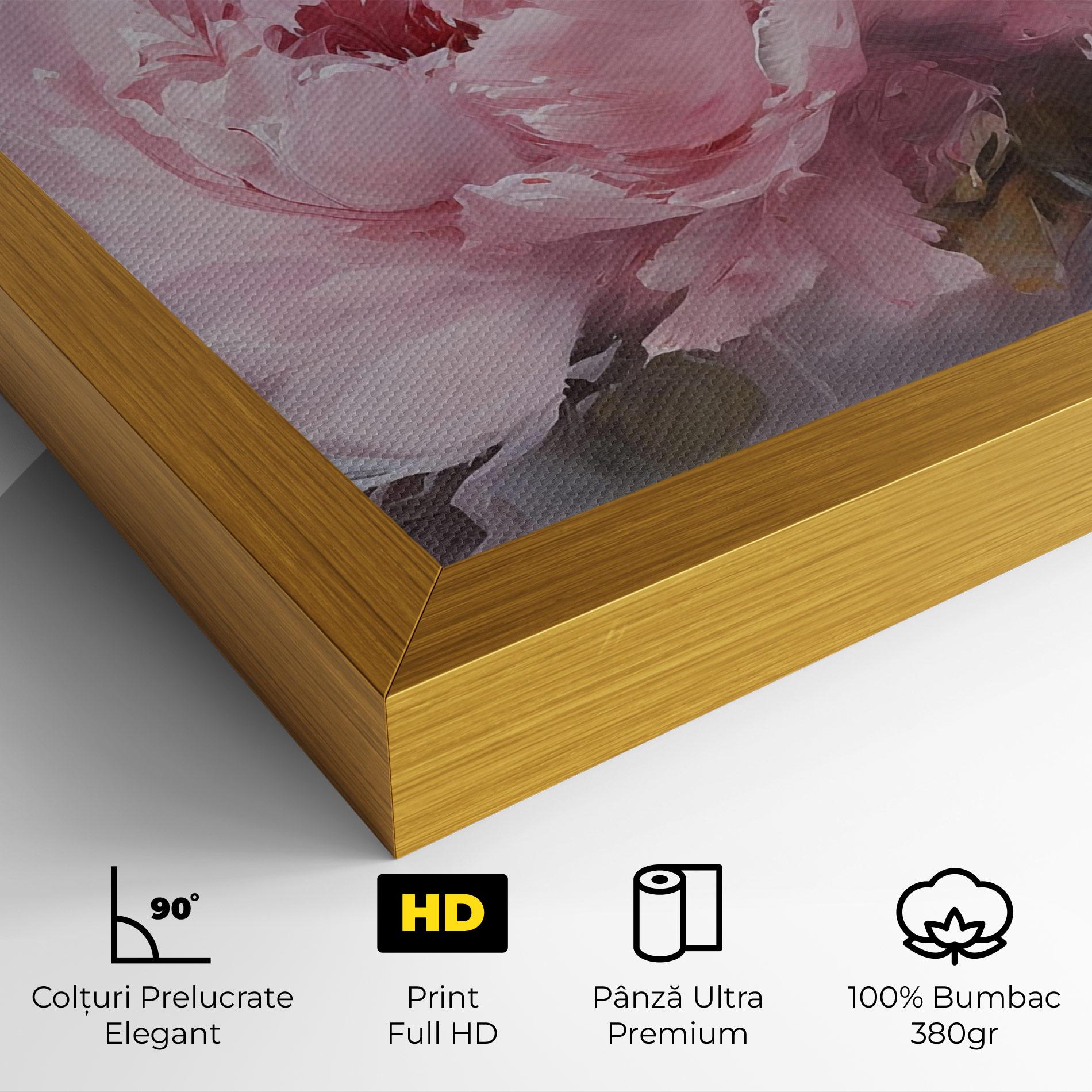 Tablou Canvas Dreamy Painting Peony mockup 4