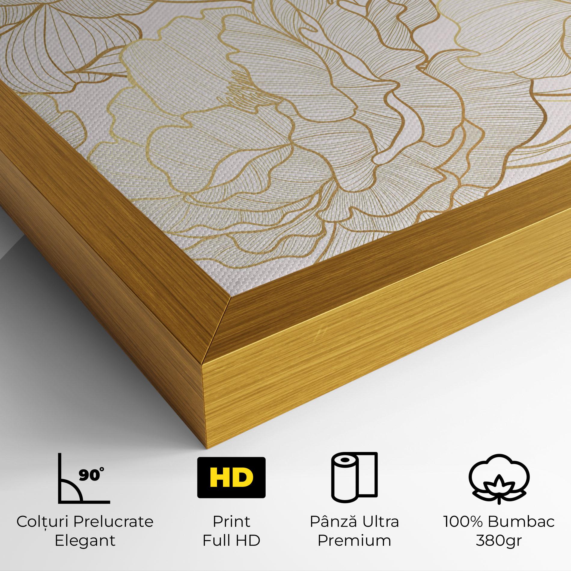Tablou Canvas Golden Peony mockup 4