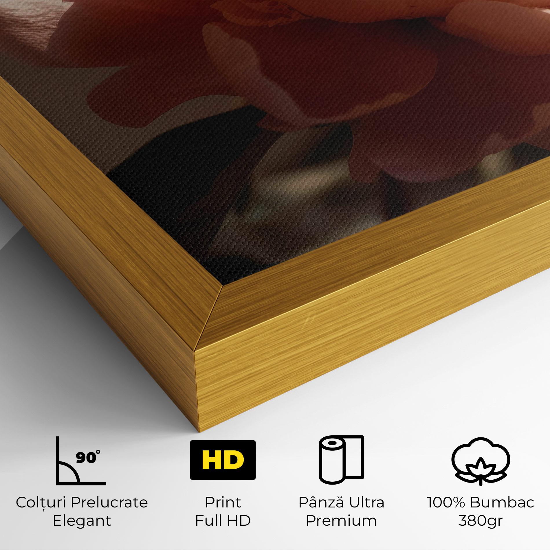 Tablou Canvas Light Orange Peony View mockup 4