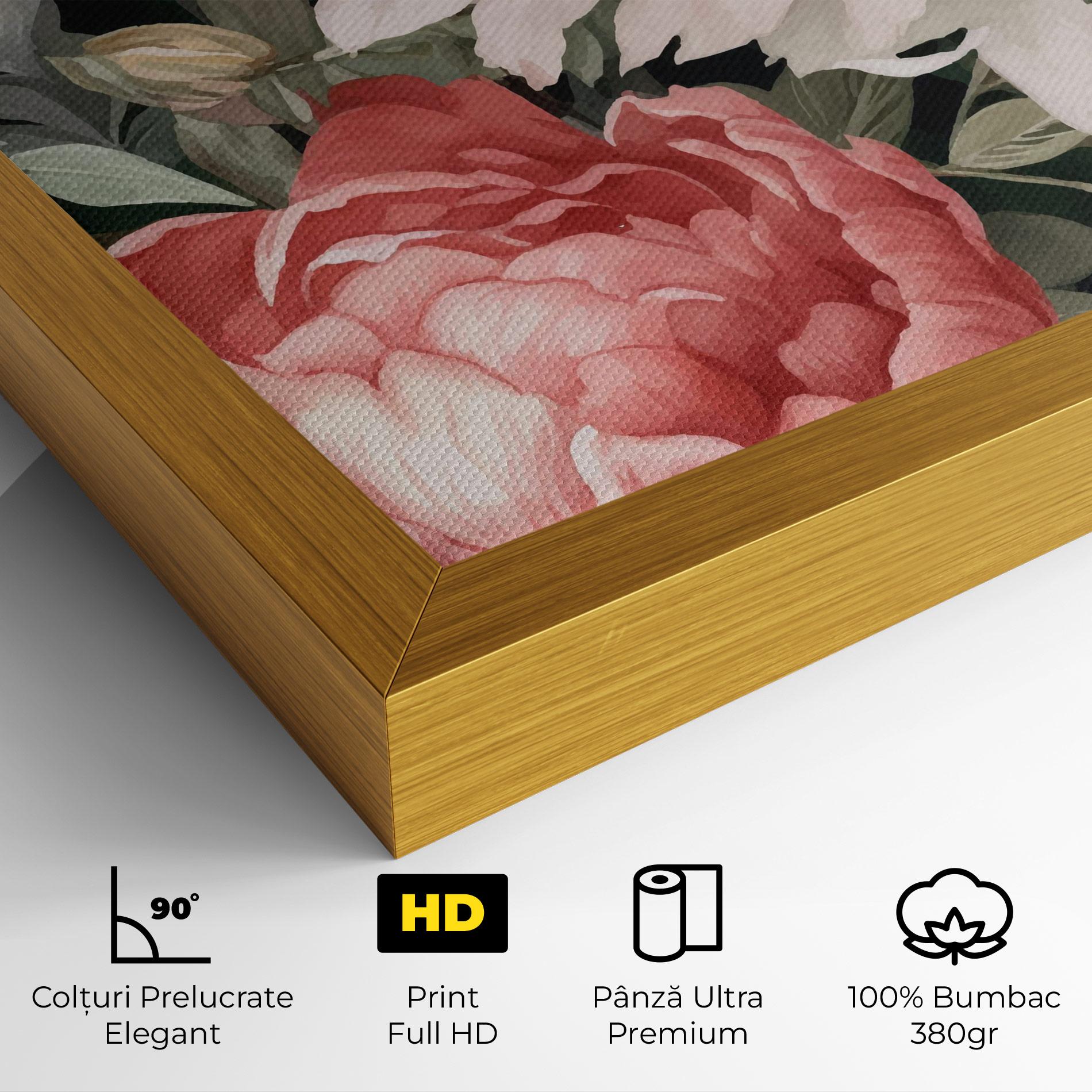 Tablou Canvas Light Peony Art mockup 4