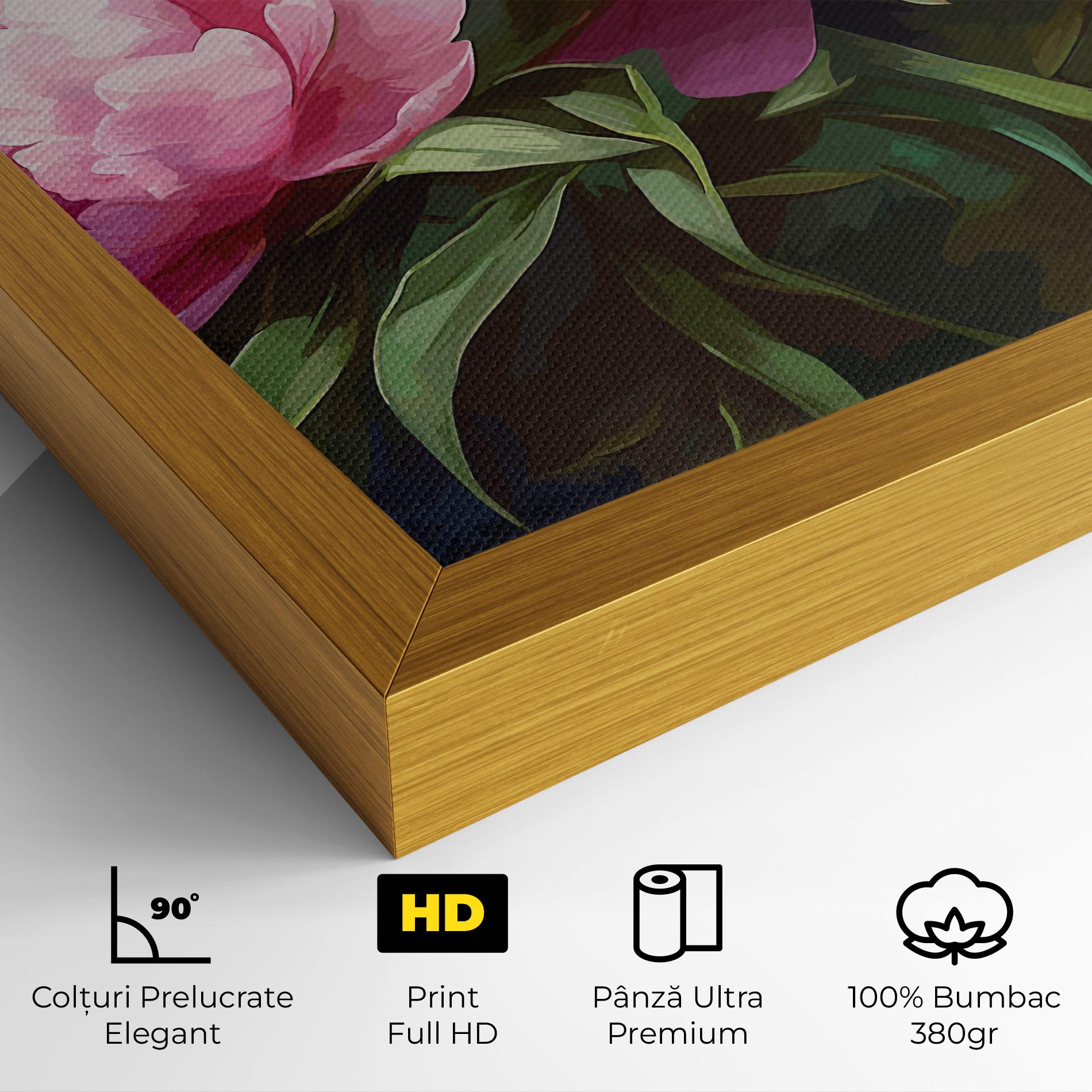 Tablou Canvas Peonies Art mockup 4