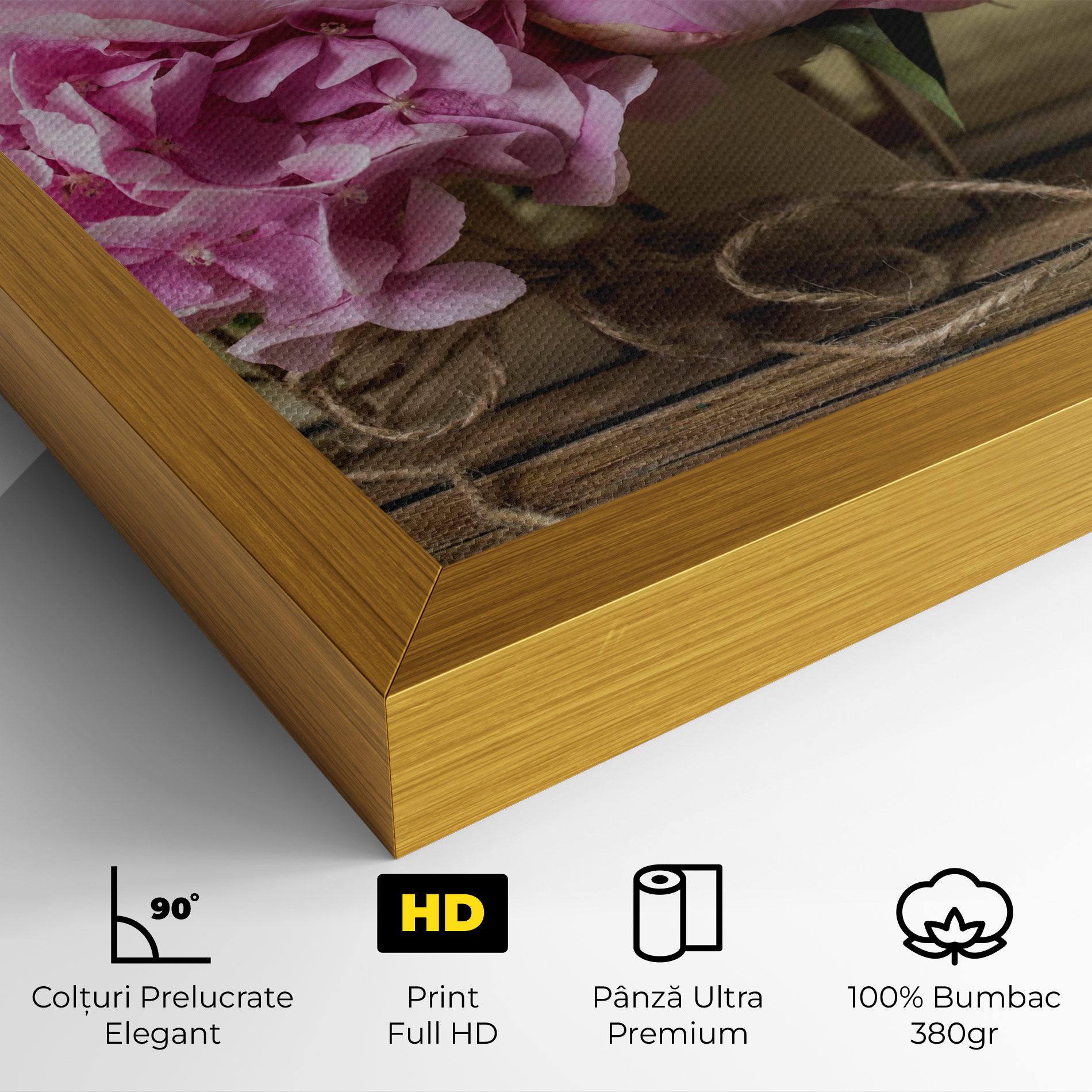 Peony On Table mockup 4
