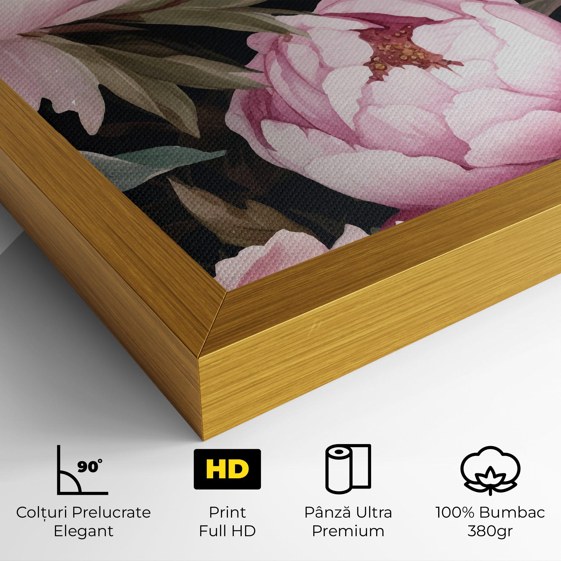 Tablou Canvas Peony Paint mockup 4
