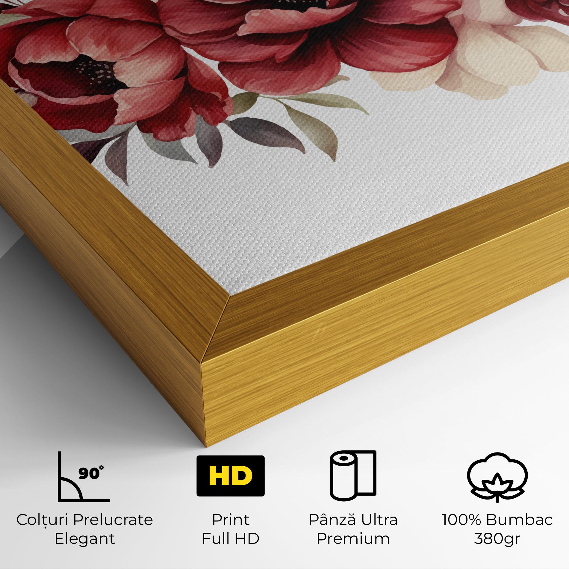 Tablou Canvas Red Peony mockup 4