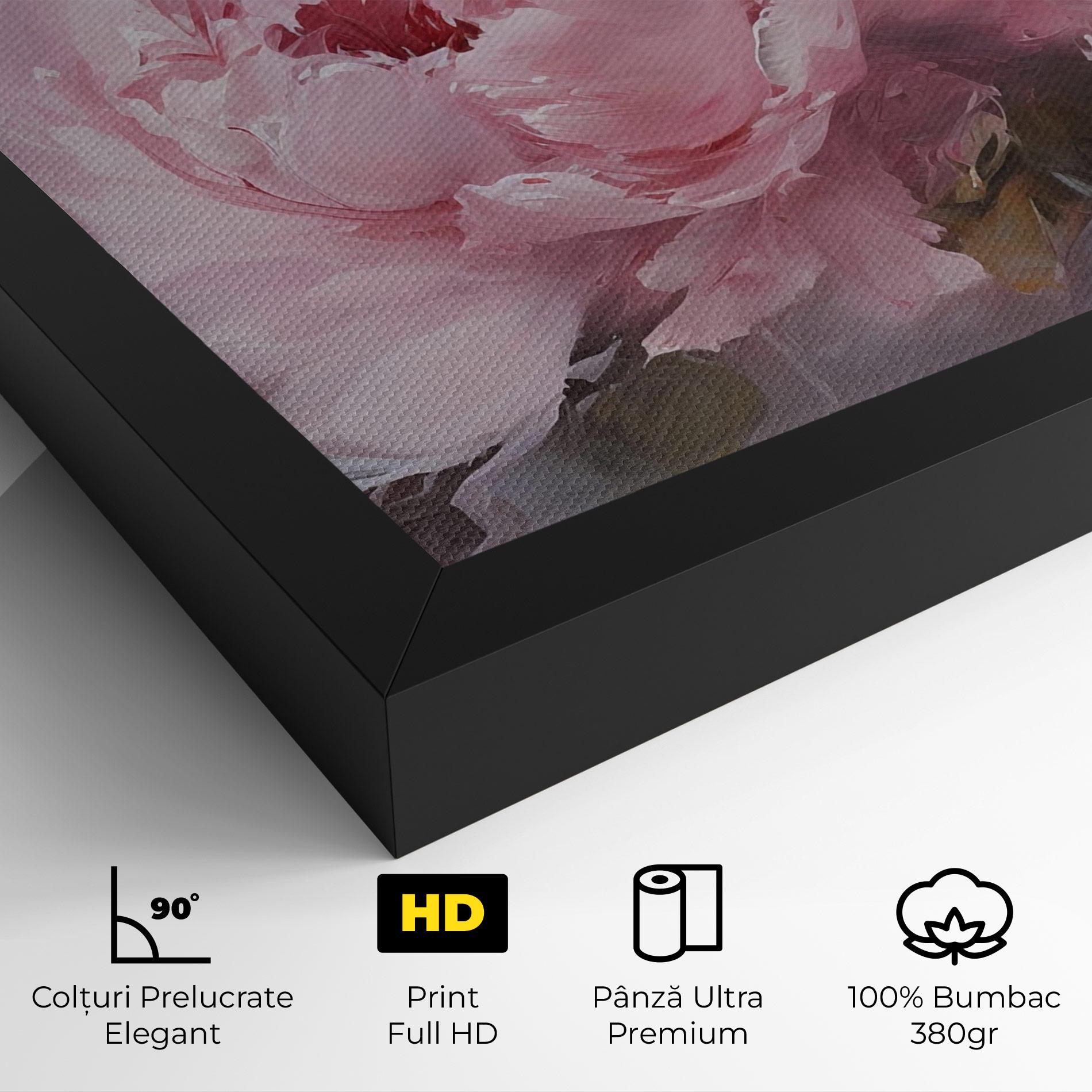 Tablou Canvas Dreamy Painting Peony mockup 4
