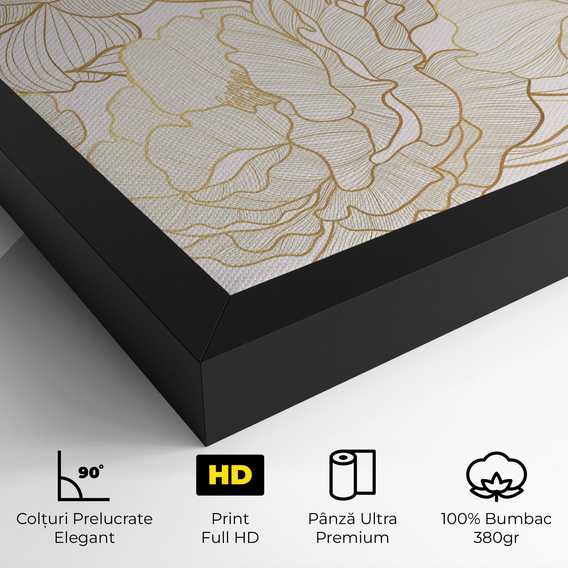 Tablou Canvas Golden Peony mockup 4