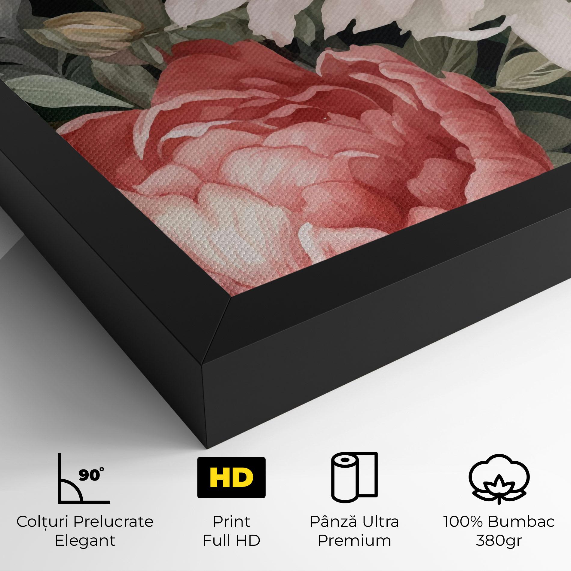 Tablou Canvas Light Peony Art mockup 4