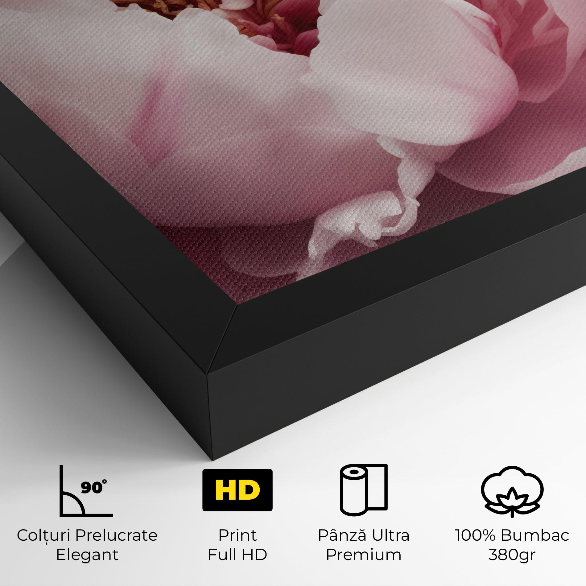 Tablou Canvas Pastel Peony Petals mockup 4