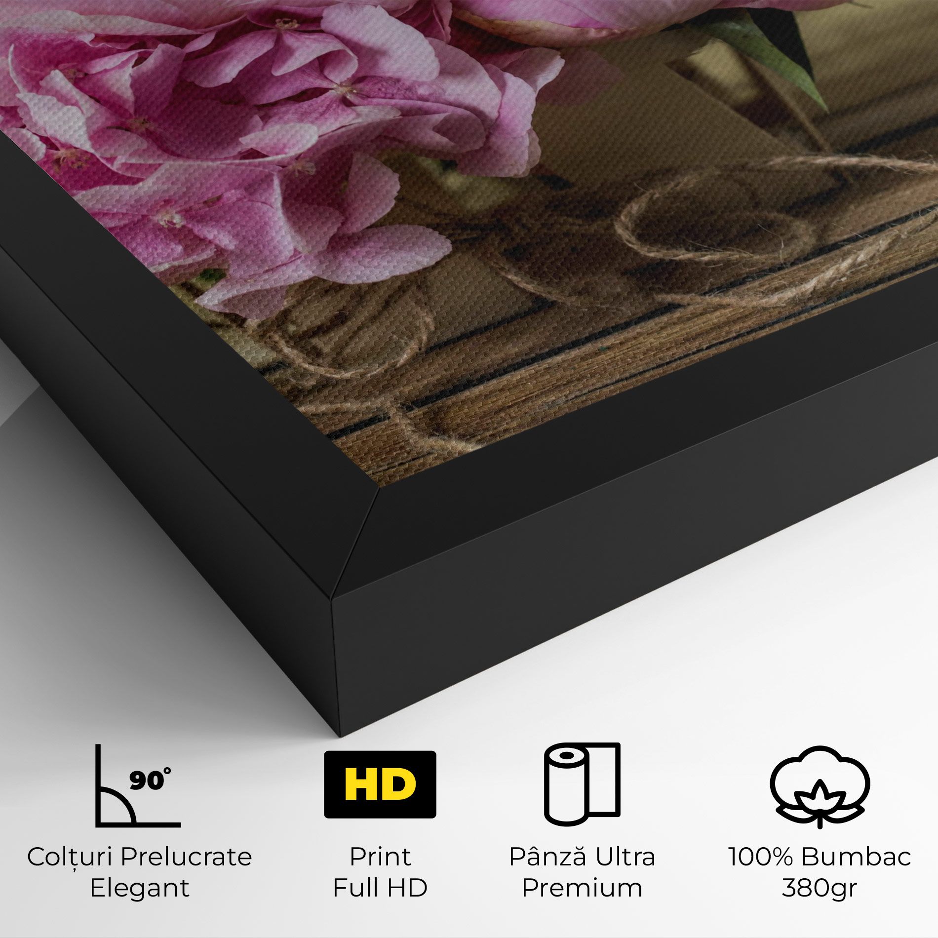 Peony On Table mockup 4