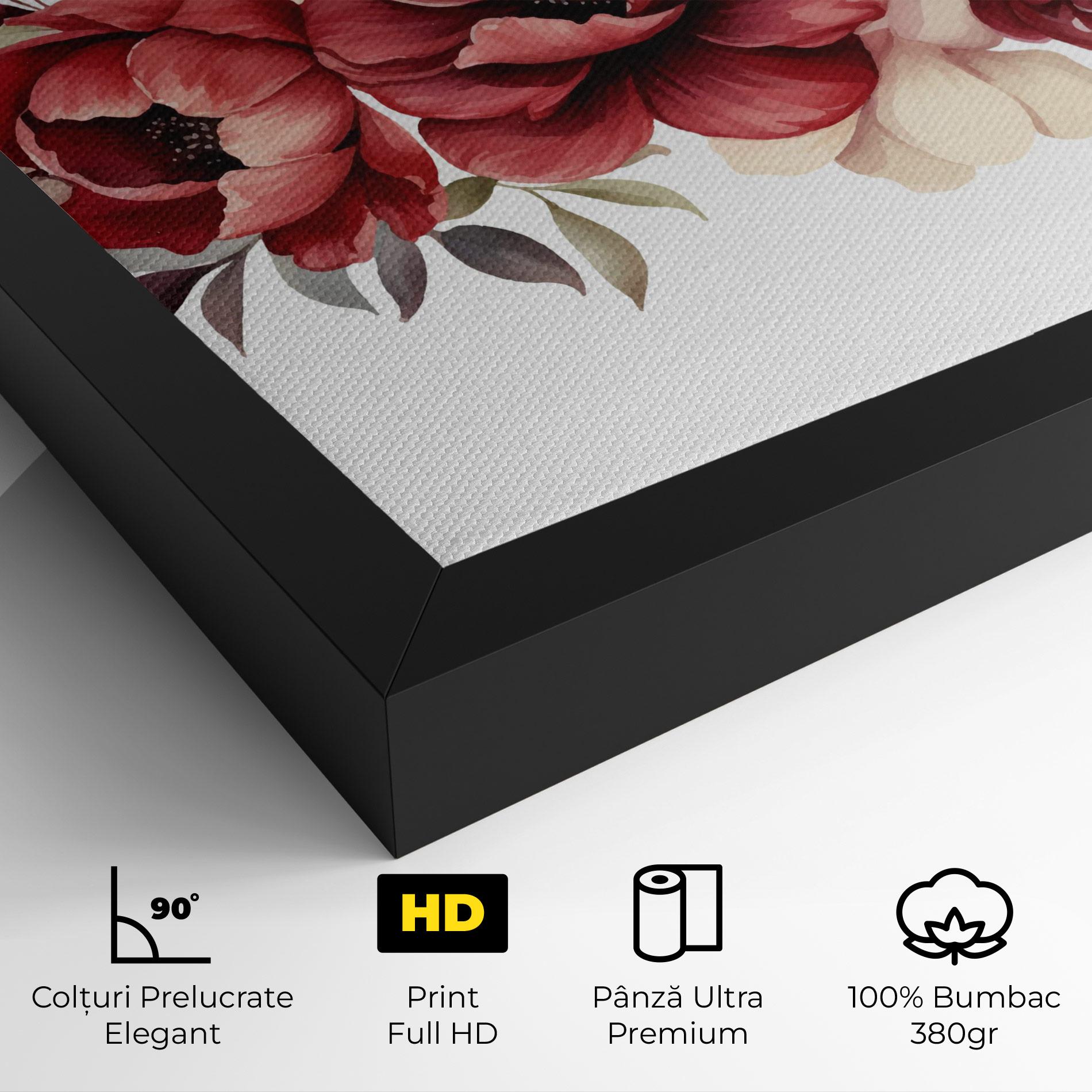 Tablou Canvas Red Peony mockup 4