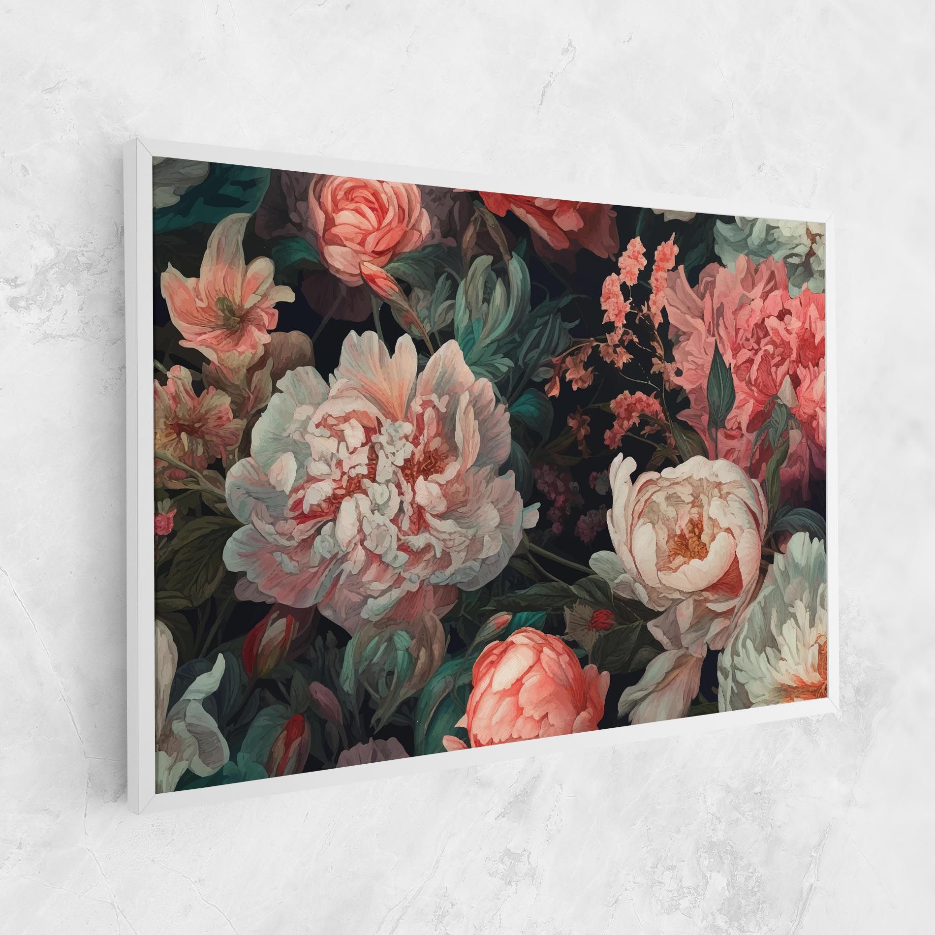 Artistic Pink Peony mockup 1