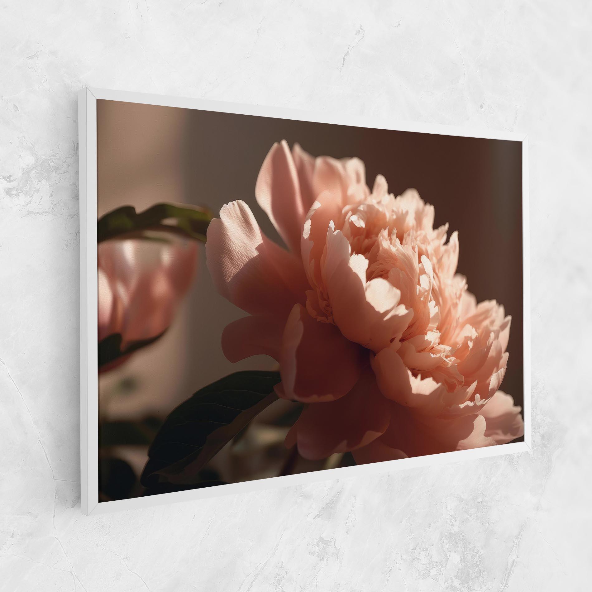 Tablou Canvas Light Orange Peony View mockup 1