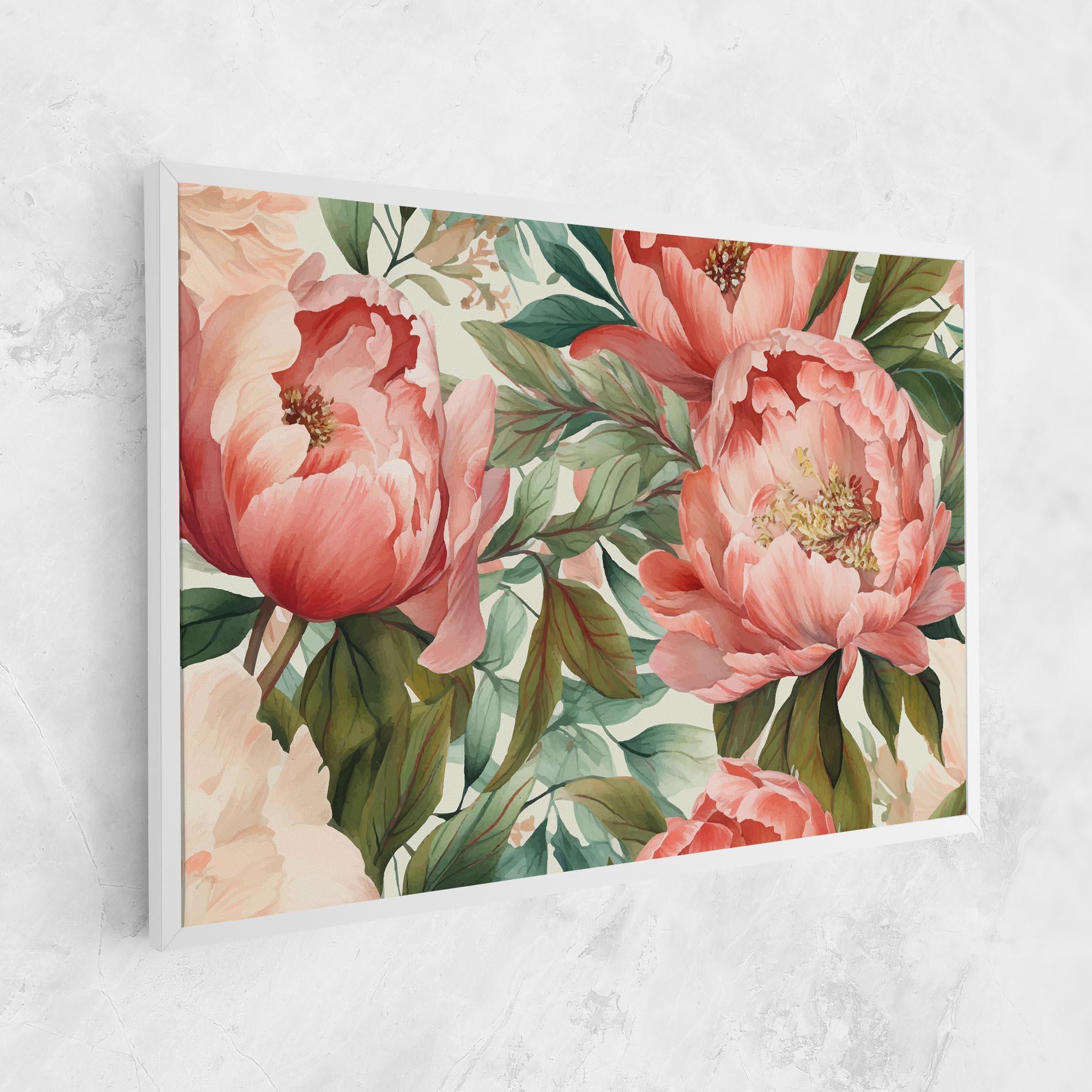 Tablou Canvas Light Red Peony mockup 1
