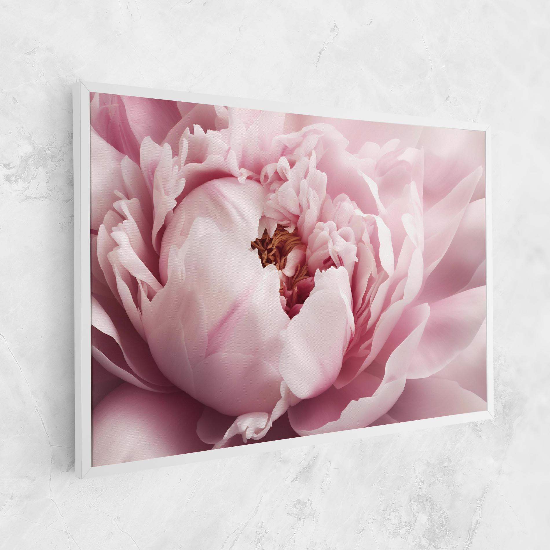 Tablou Canvas Pastel Peony Petals mockup 1