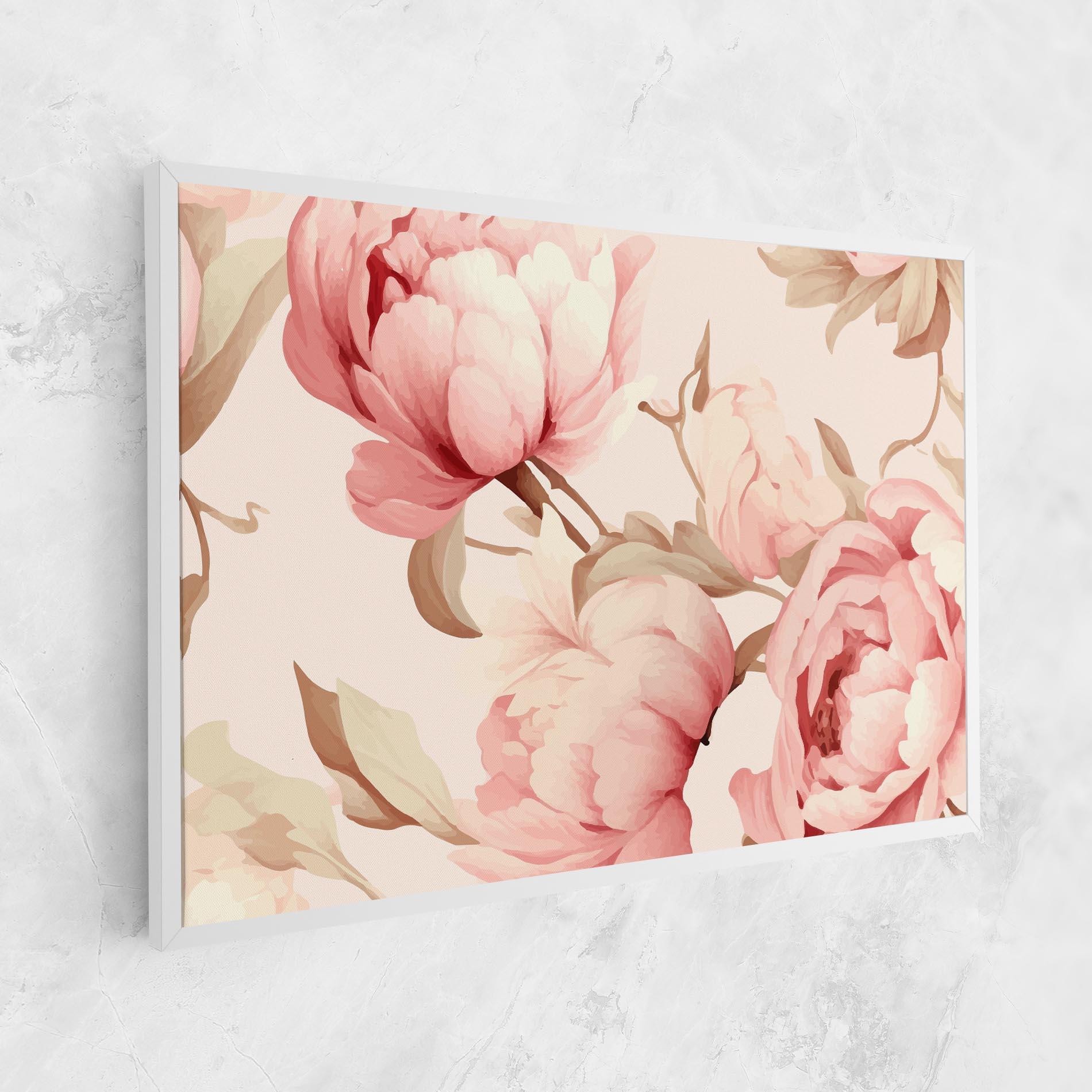 Tablou Canvas Pastel Peony mockup 1
