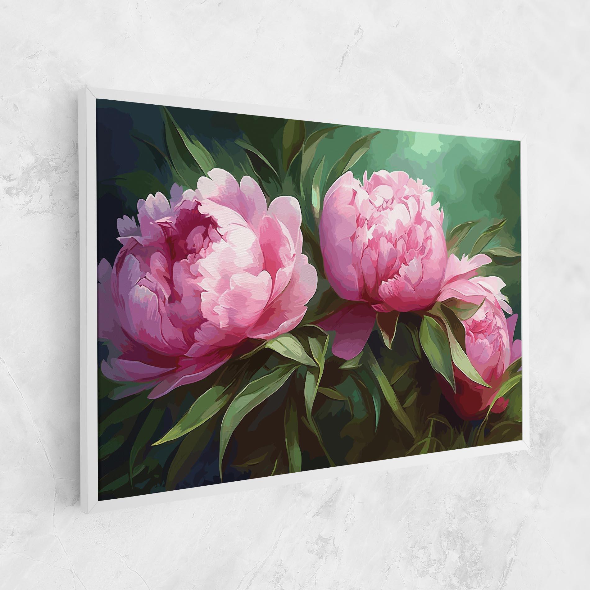 Tablou Canvas Peonies Art mockup 1
