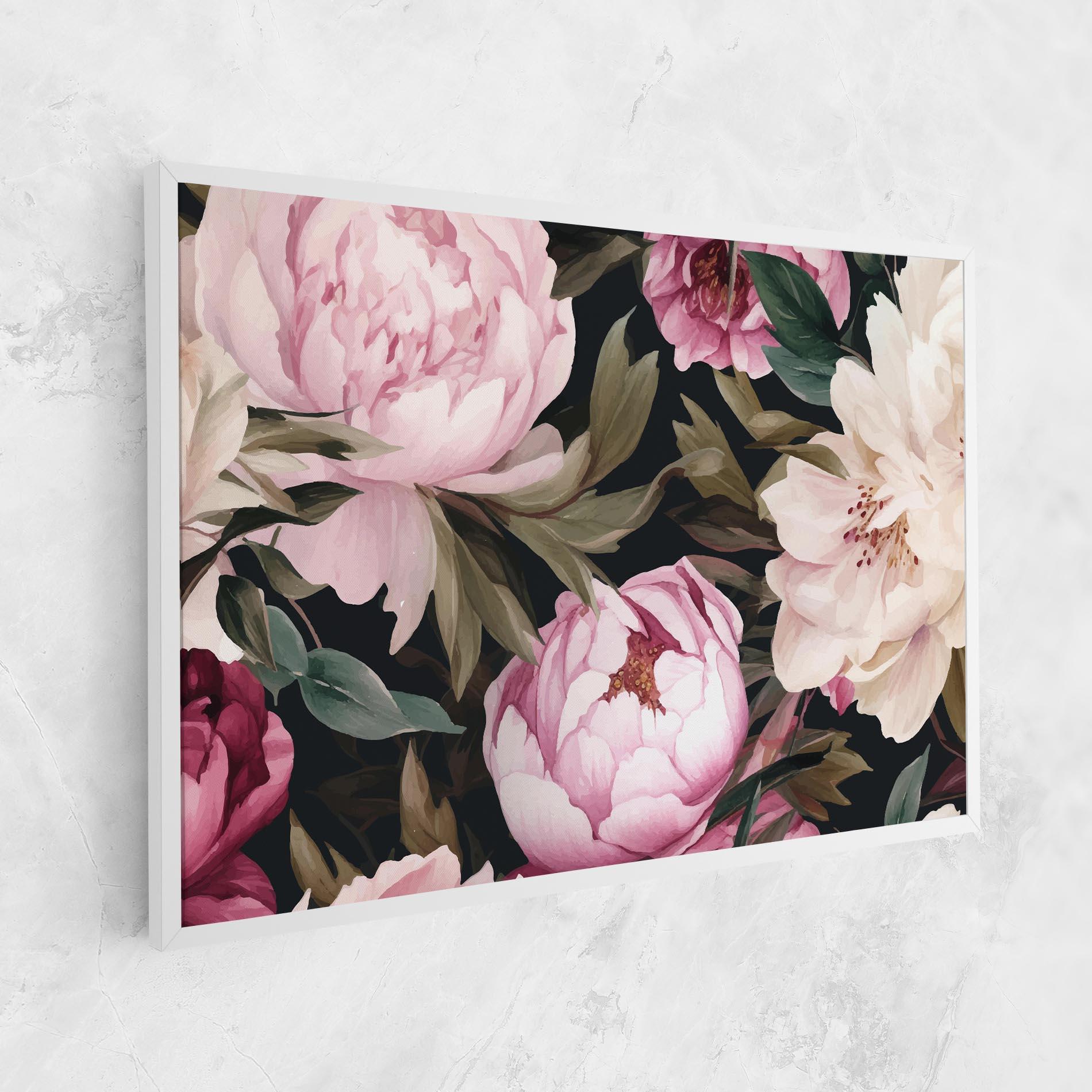 Tablou Canvas Peony Paint mockup 1