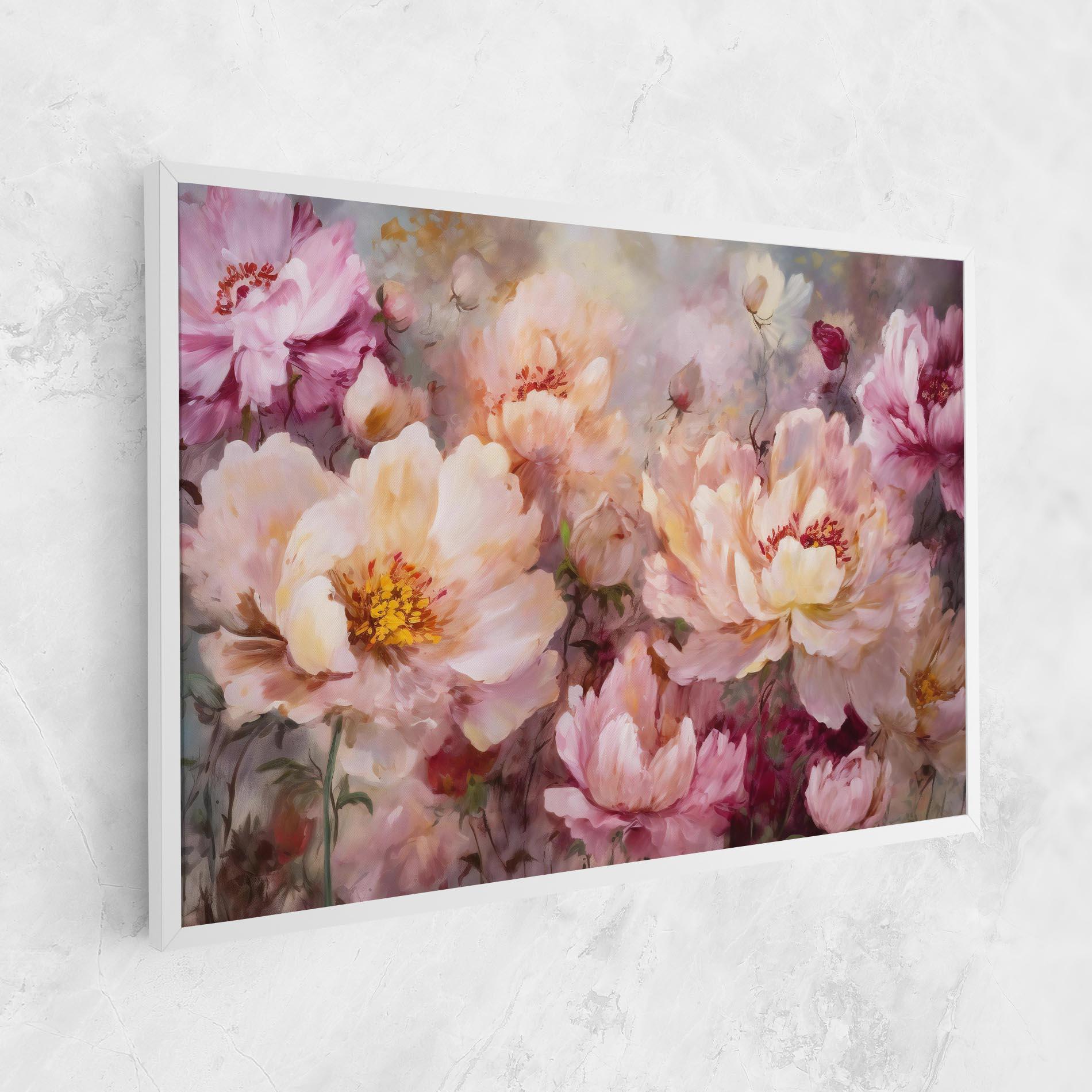 Tablou Canvas Peony Painting Art mockup 1