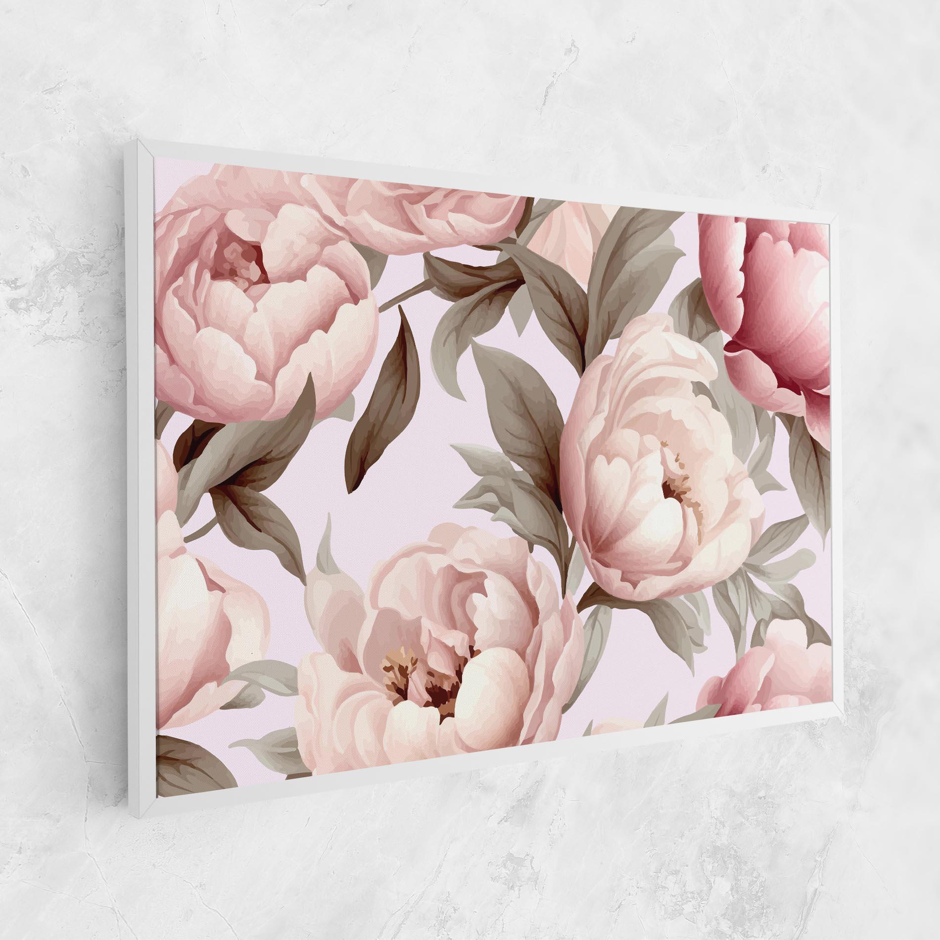 Tablou Canvas Pink Peony Buds mockup 1