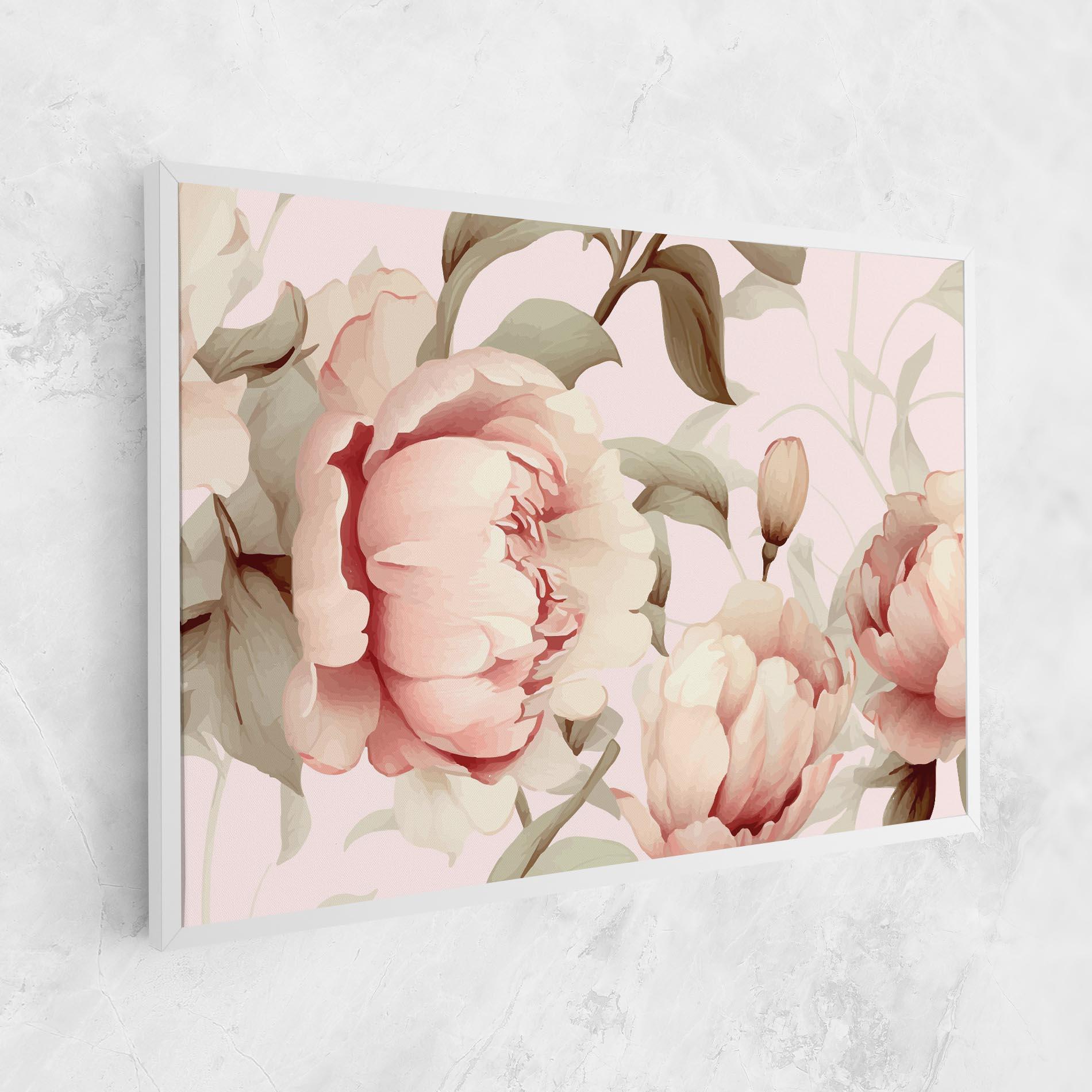 Tablou Canvas Pink Pretty Peony mockup 1