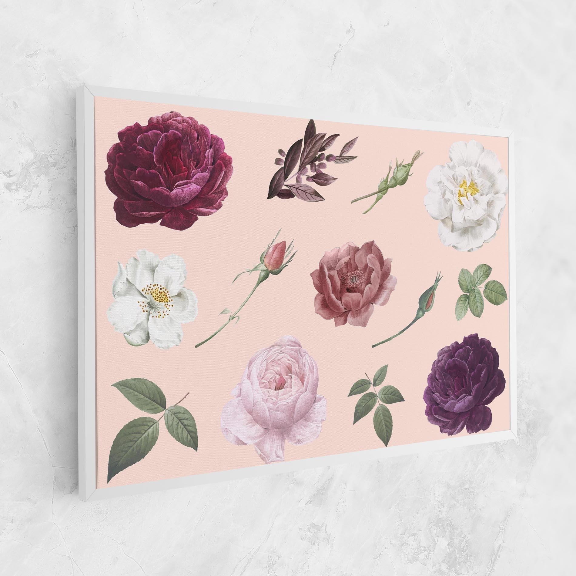 Tablou Canvas Rose And Peony mockup 1