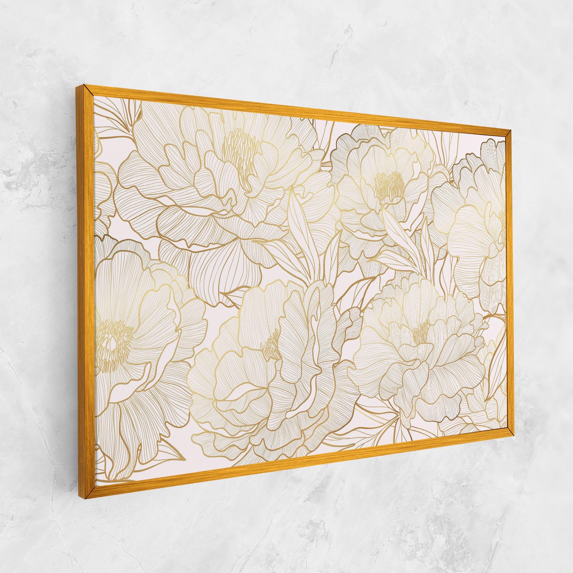 Tablou Canvas Golden Peony mockup 1