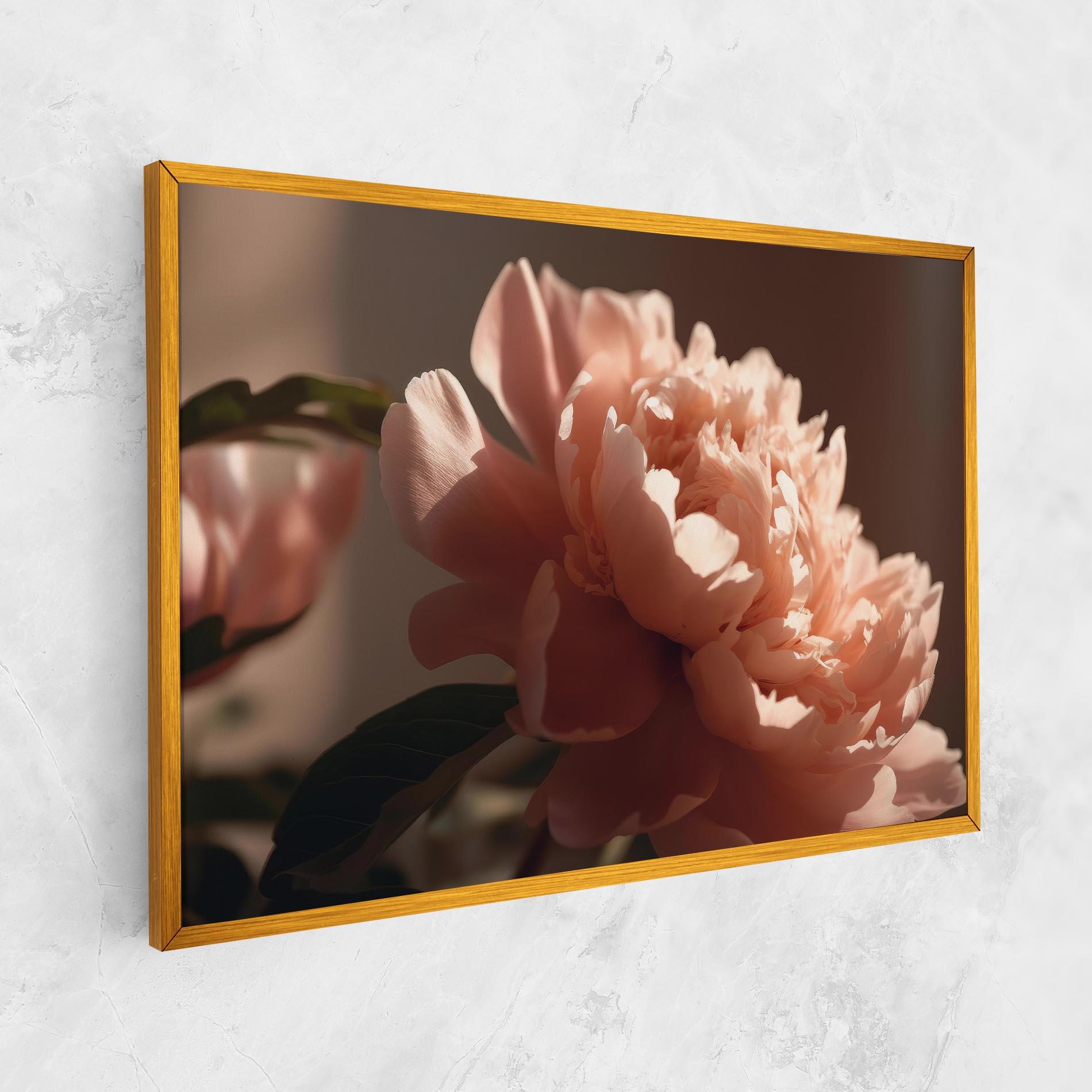 Tablou Canvas Light Orange Peony View mockup 1