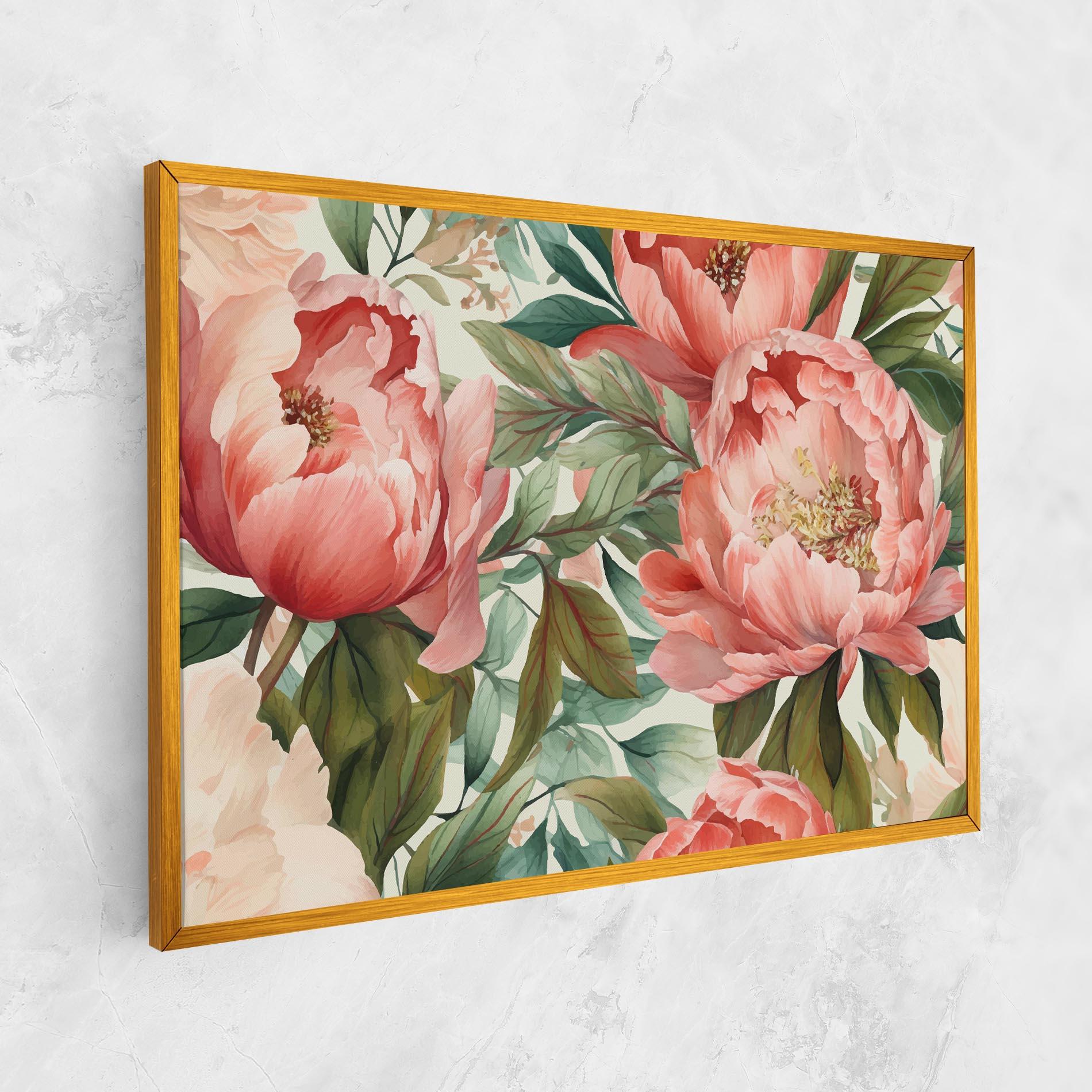 Tablou Canvas Light Red Peony mockup 1