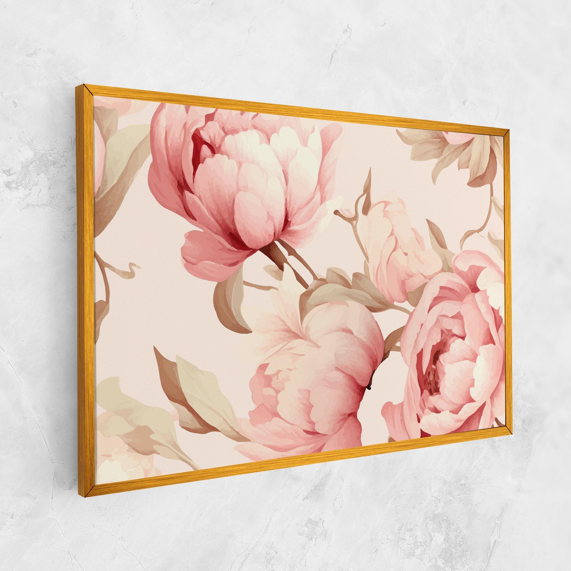 Tablou Canvas Pastel Peony mockup 1
