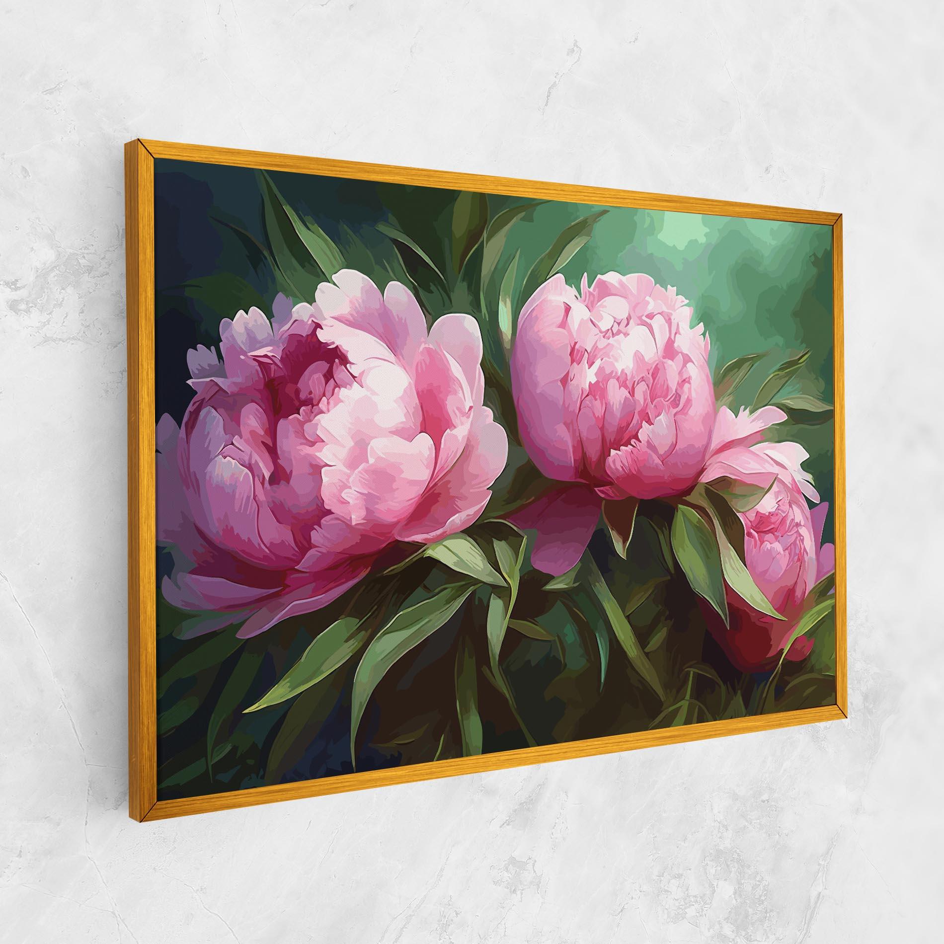 Tablou Canvas Peonies Art mockup 1
