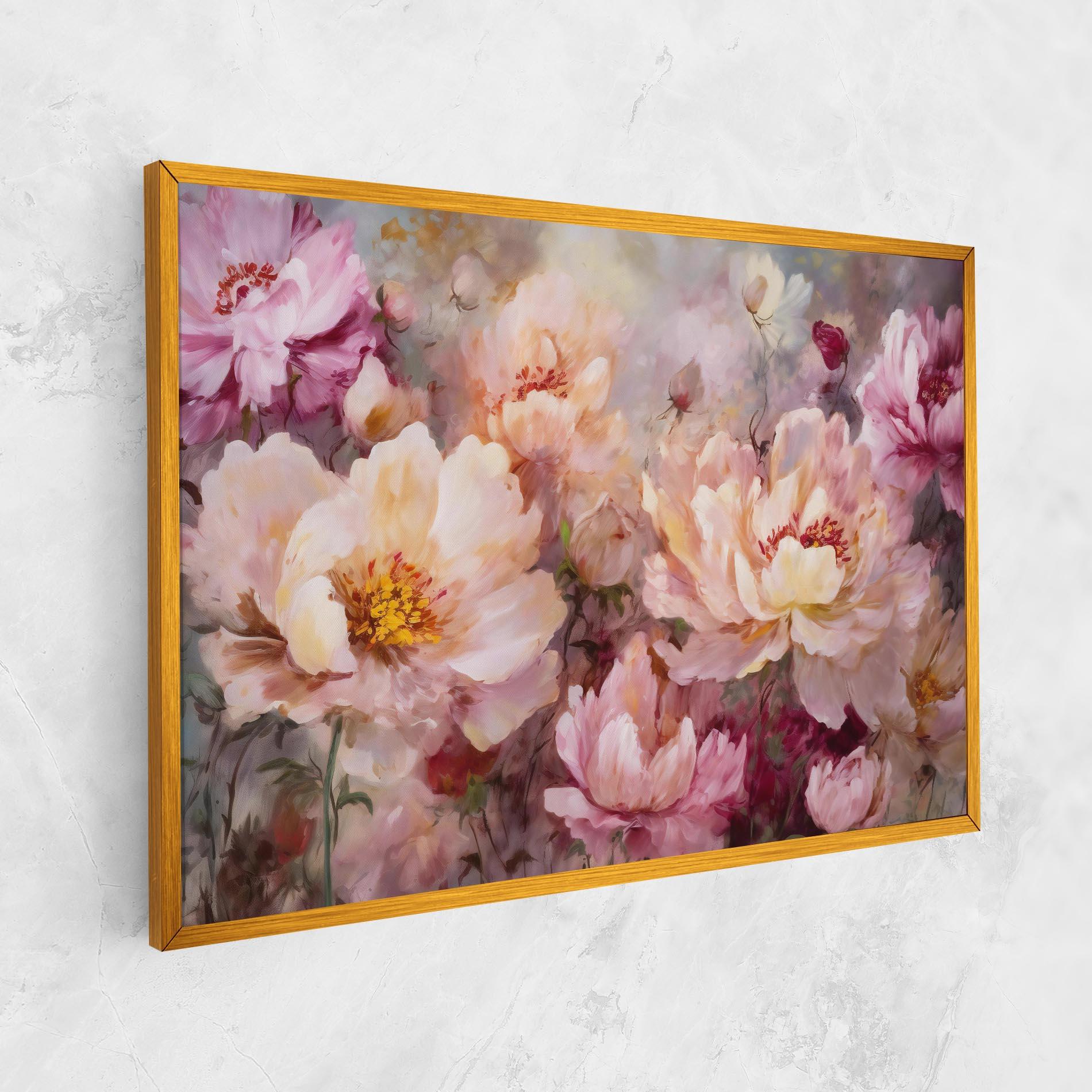 Tablou Canvas Peony Painting Art mockup 1